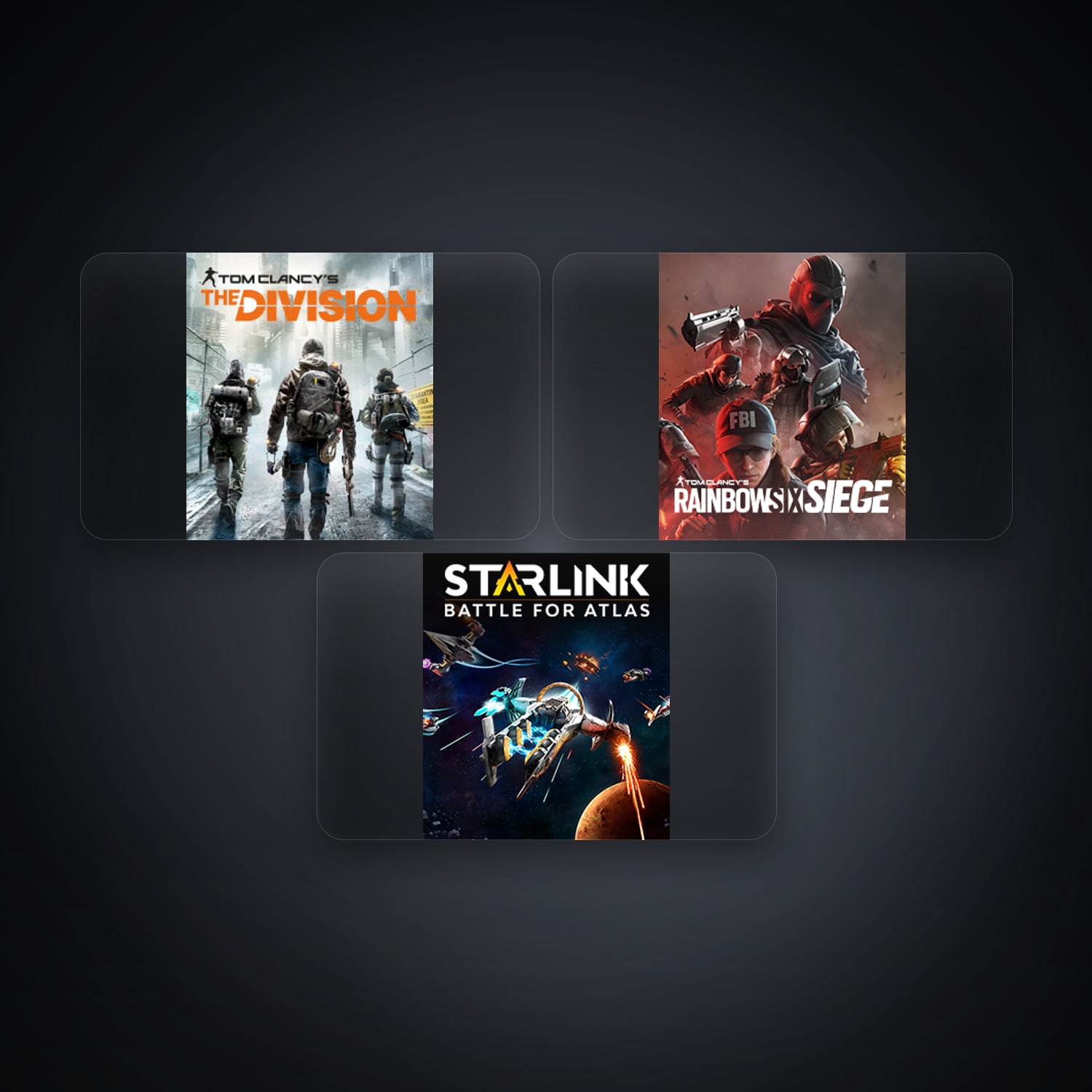 Ubisoft account — Tom Clancy's The Division + Tom Clancy's Rainbow Six Siege — FR — 3 games — HabibiAccounts