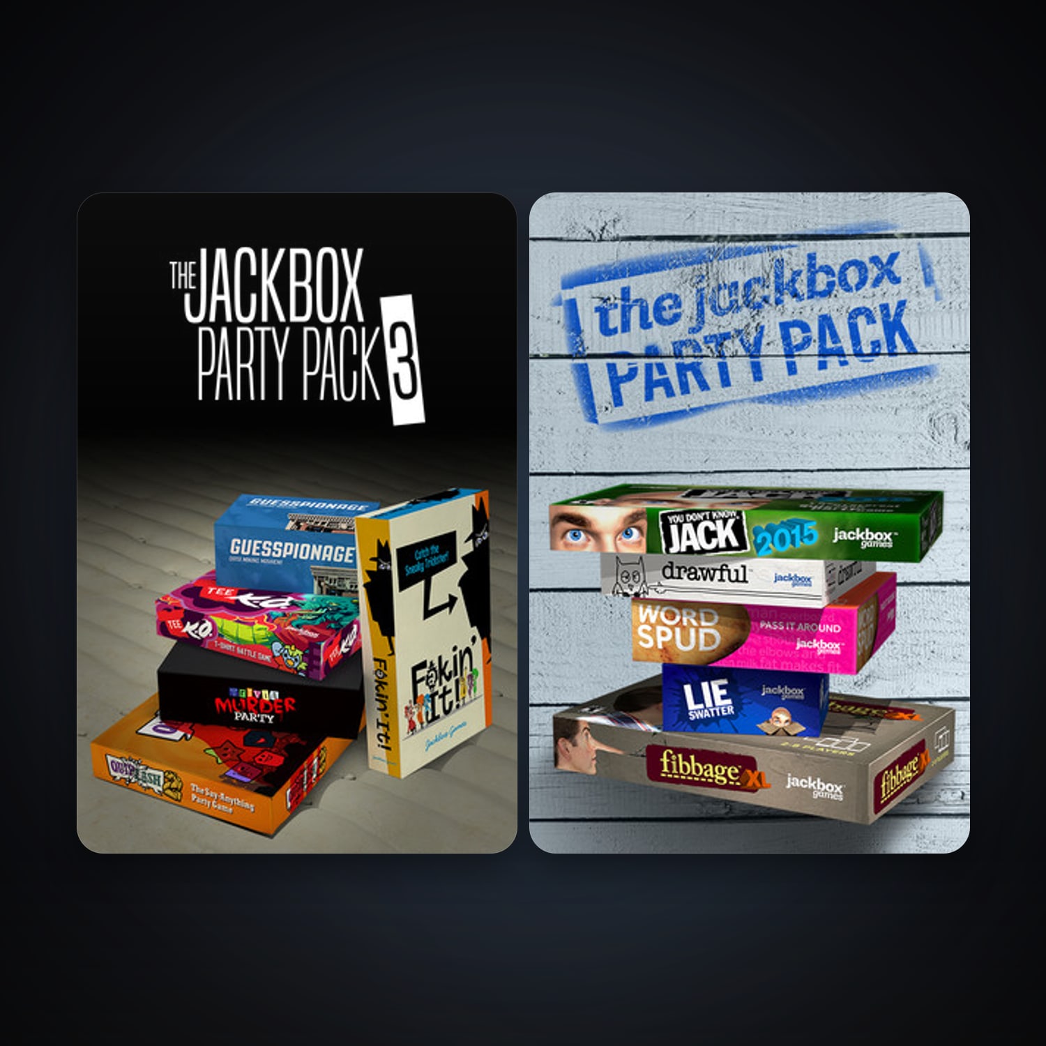 Steam account: The Jackbox Party Pack + The Jackbox Party Pack 3, 2 games, clean — HabibiAccounts