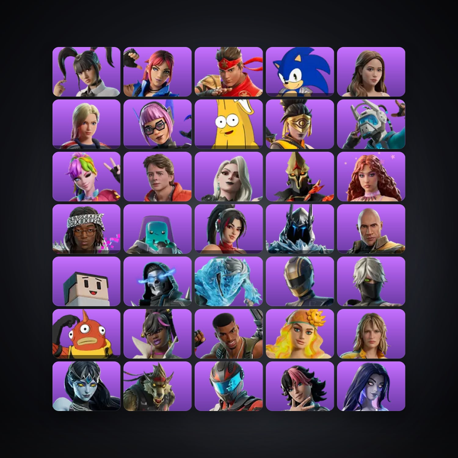 Fortnite account with Sonic the Hedgehog & Laufey — 44 skins — 9.9K V-Bucks — lvl 127 — HabibiAccounts