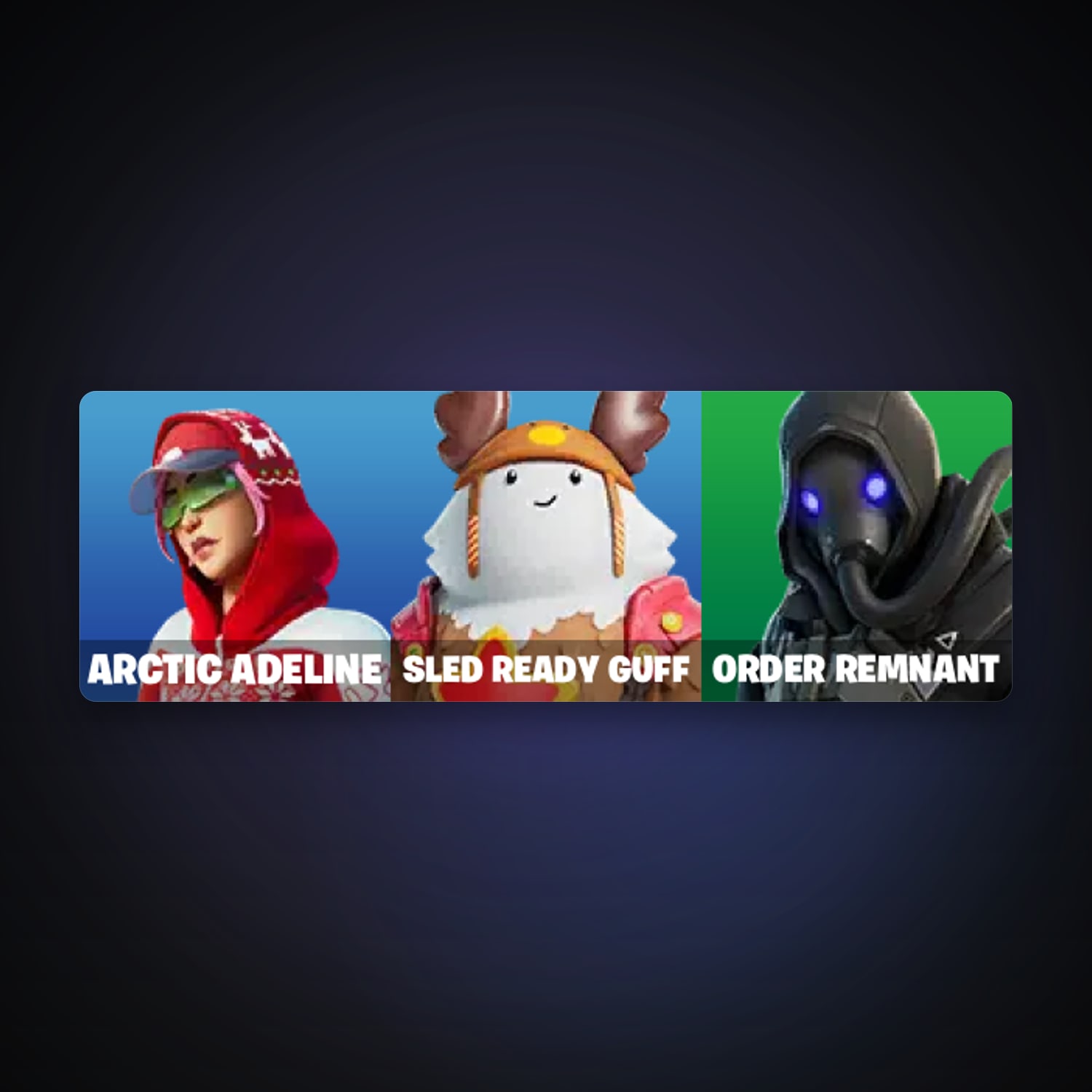 Fortnite account with Arctic Adeline & Sled Ready Guff — 3 skins — 700 V-Bucks — lvl 325 — HabibiAccounts