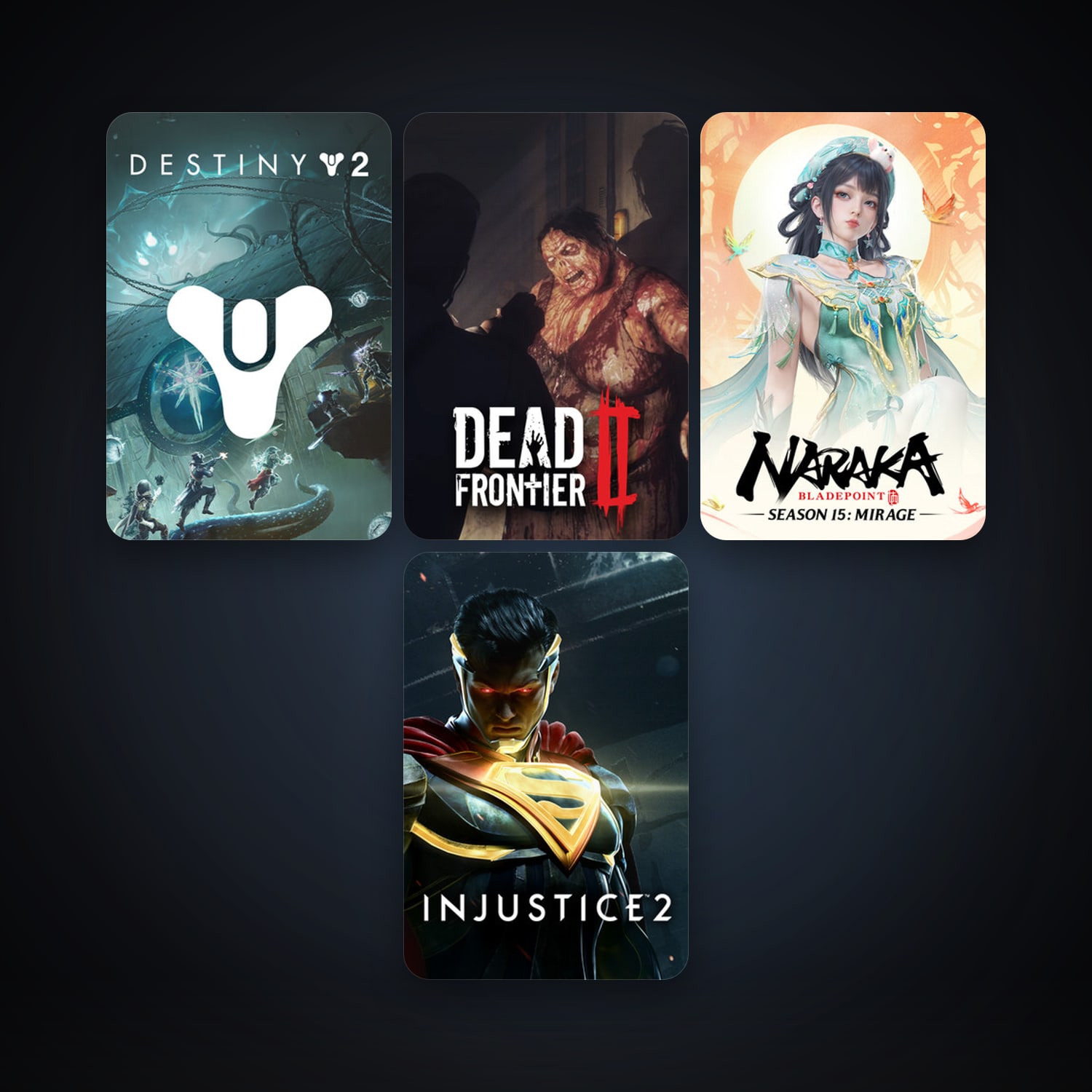 Steam account: Injustice 2 + Dead Frontier 2, 7 games, clean — HabibiAccounts