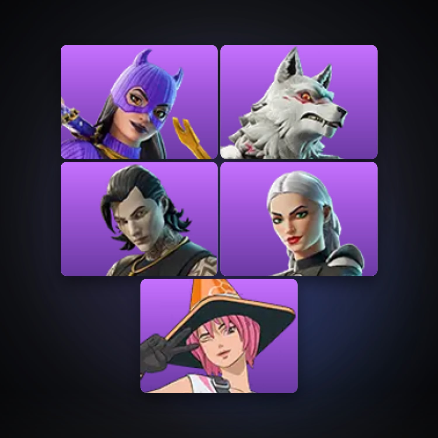 Fortnite account with Valentina & Fletcher Kane — 5 skins — 600 V-Bucks — lvl 71 — HabibiAccounts