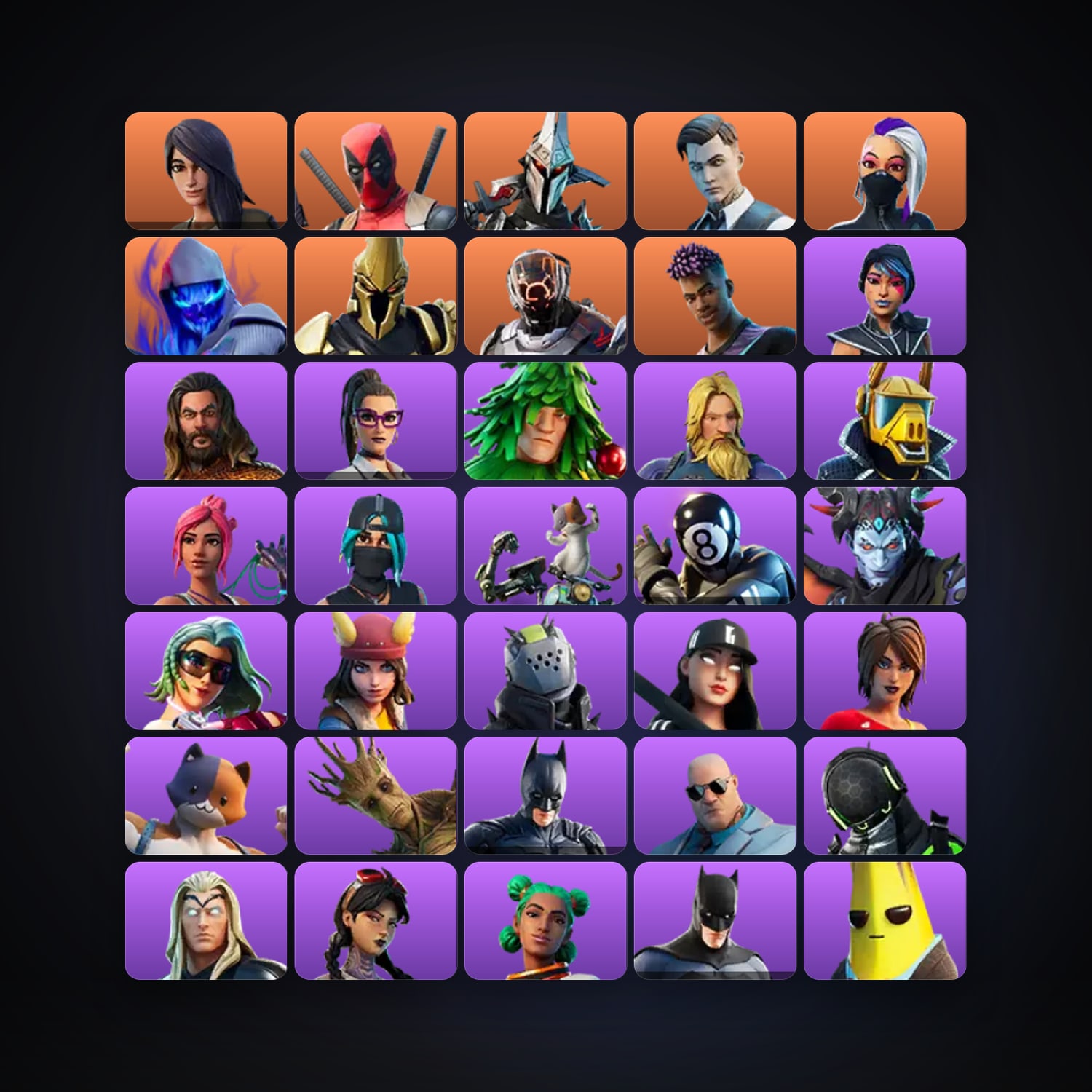Fortnite account with Midas & Deadpool — 44 skins — 100 V-Bucks — lvl 706 — HabibiAccounts