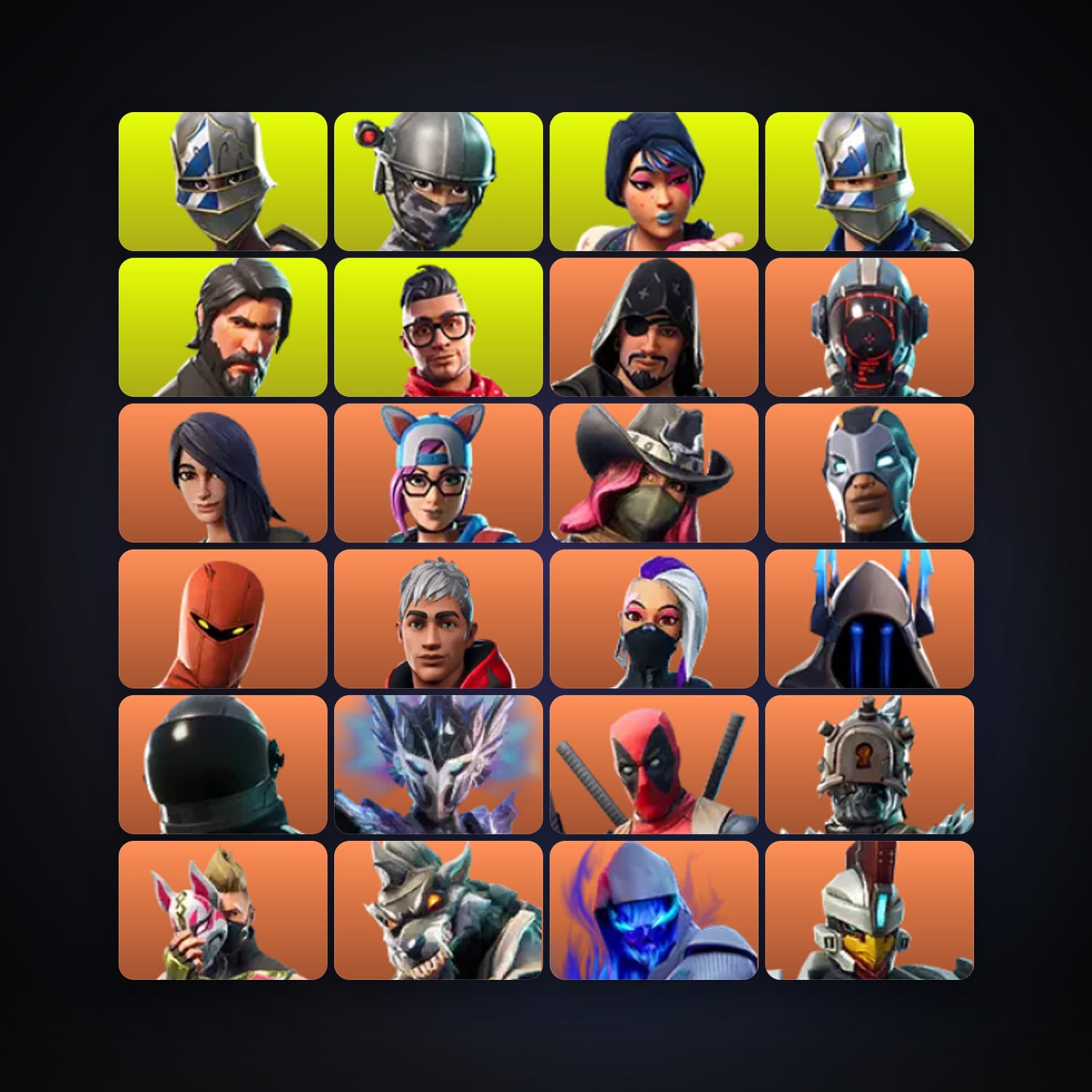 حساب فورتنايت Sparkle Specialist وBlue Squire، اللوكر مليان 114 سكن، 1K فيبوكس، لفل 2015، 387 فوز — HabibiAccounts