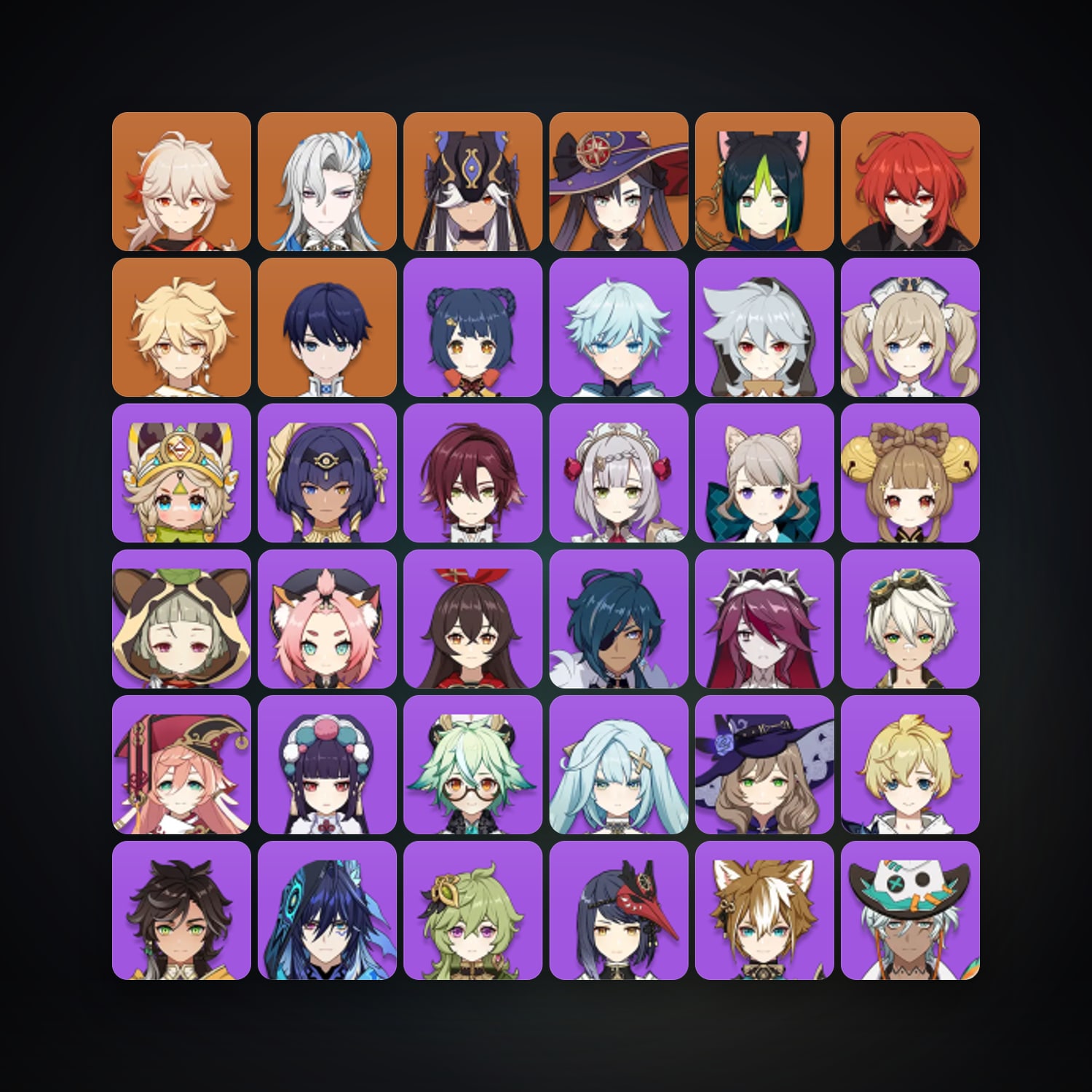 Genshin Impact | AR 45 | 38 Chars | 6× 5★ — Genshin / miHoYo Account — HabibiAccounts