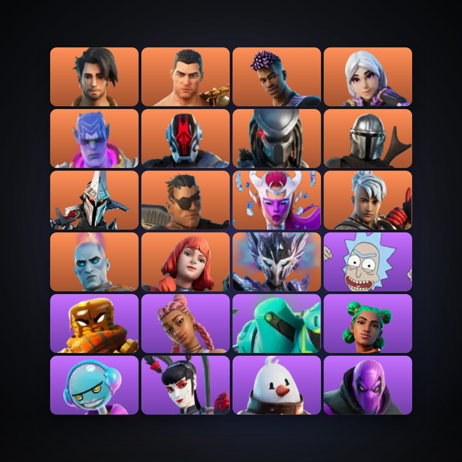Fortnite account with Raz & Menace — 70 skins — 2.4K V-Bucks — lvl 1725 — HabibiAccounts