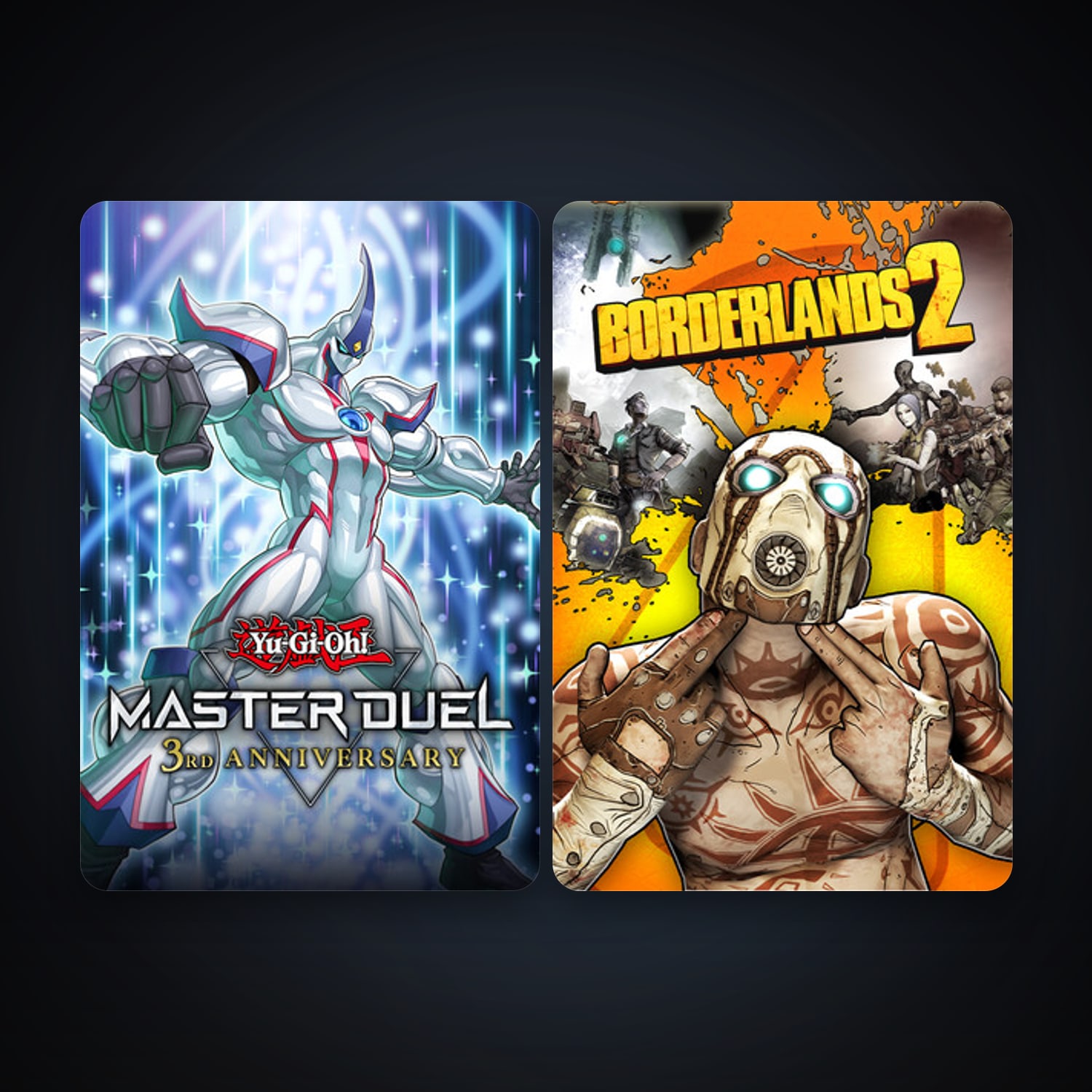 Steam account: Borderlands 2 + Yu-Gi-Oh! Master Duel, 3 games, clean — HabibiAccounts