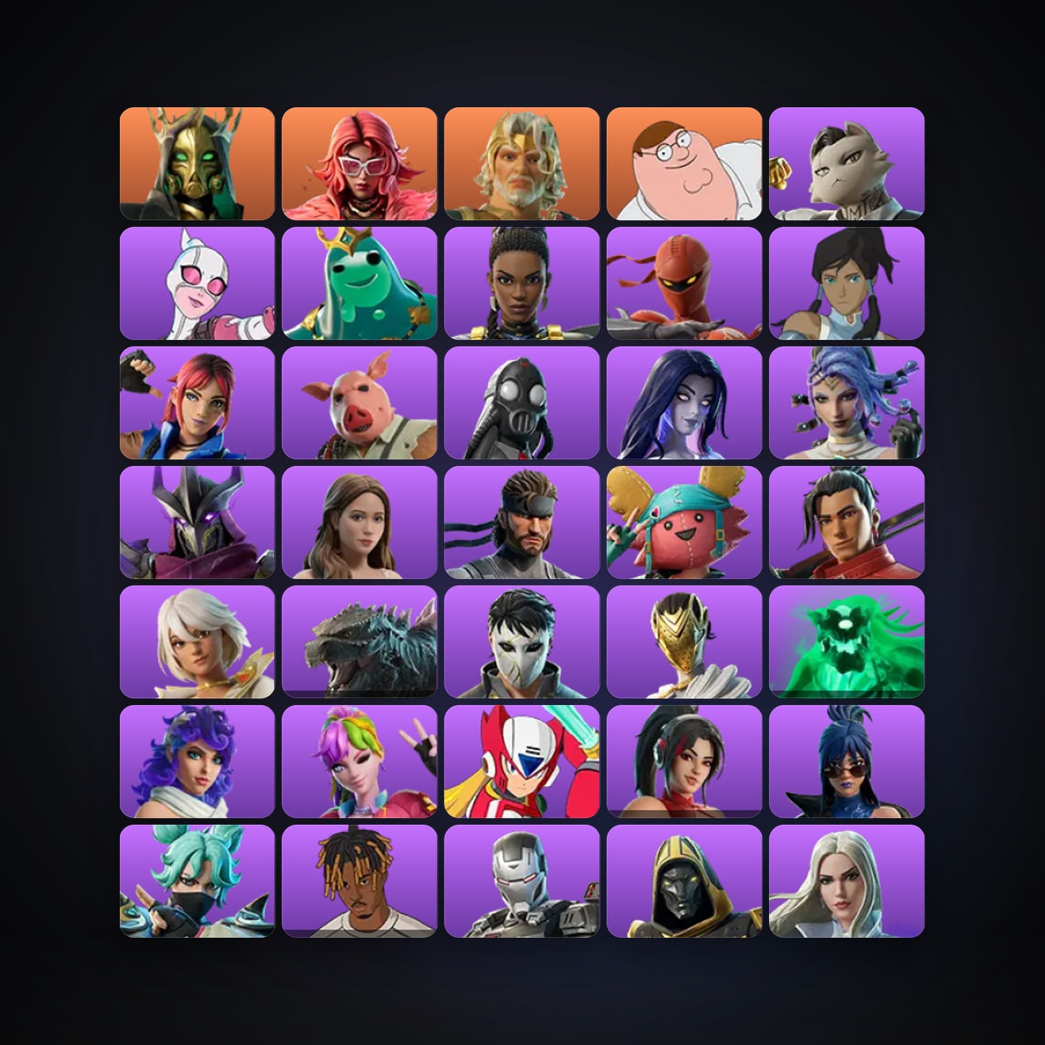 Fortnite account with Hades & Valeria — 72 skins — 200 V-Bucks — lvl 1247 — HabibiAccounts