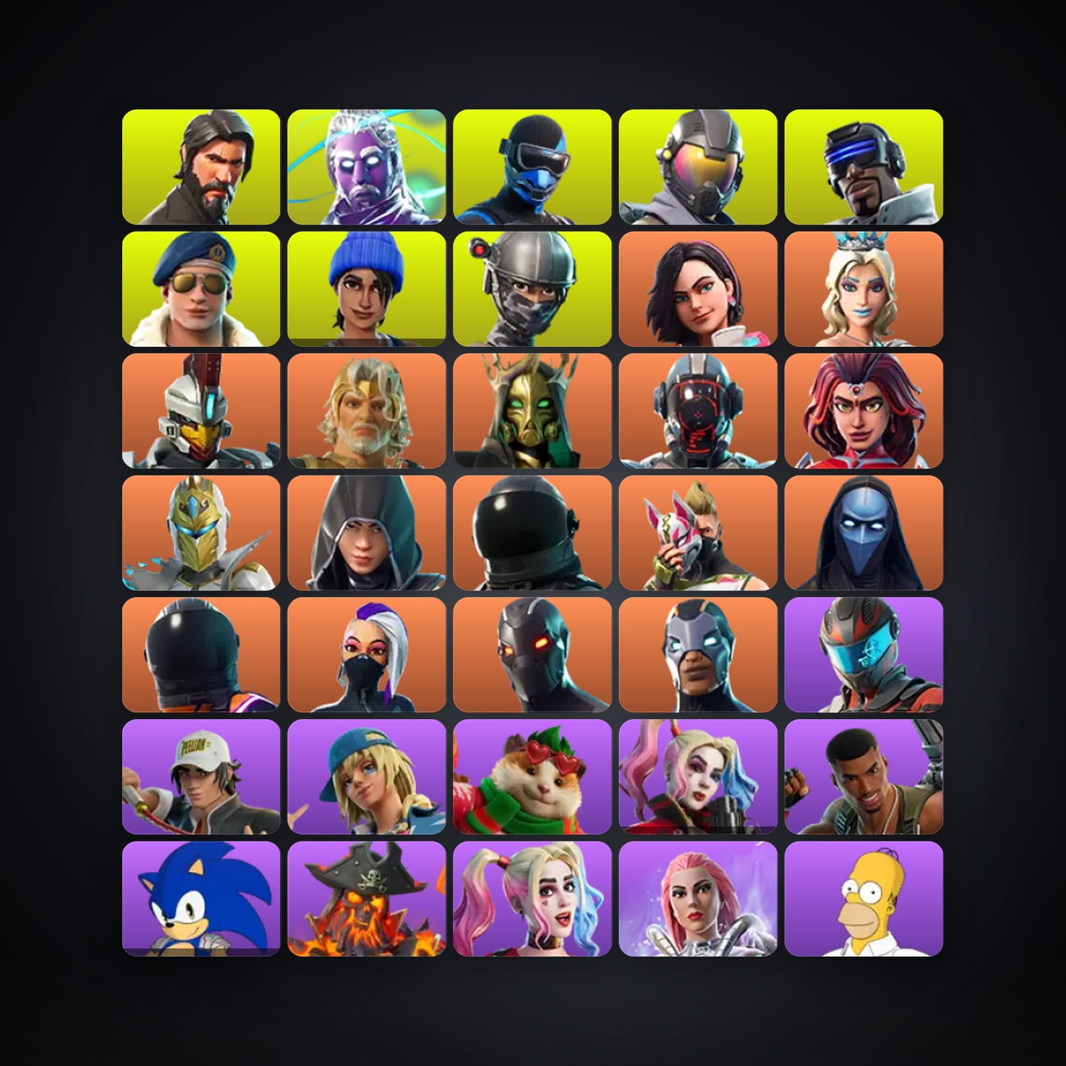Fortnite account with Drift & The Visitor — 170 skins — 1K V-Bucks — lvl 2133 — HabibiAccounts