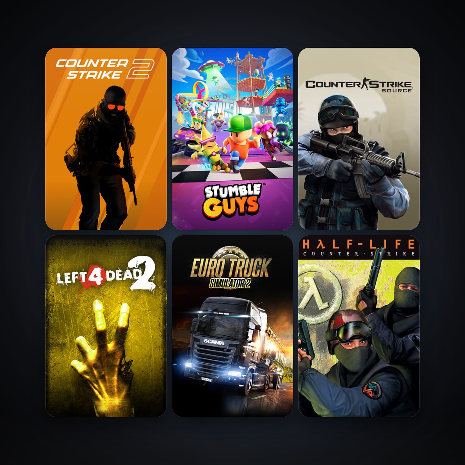 Steam account — Counter-Strike + Half-Life 2, 30 games, Steam 13, clean — HabibiAccounts