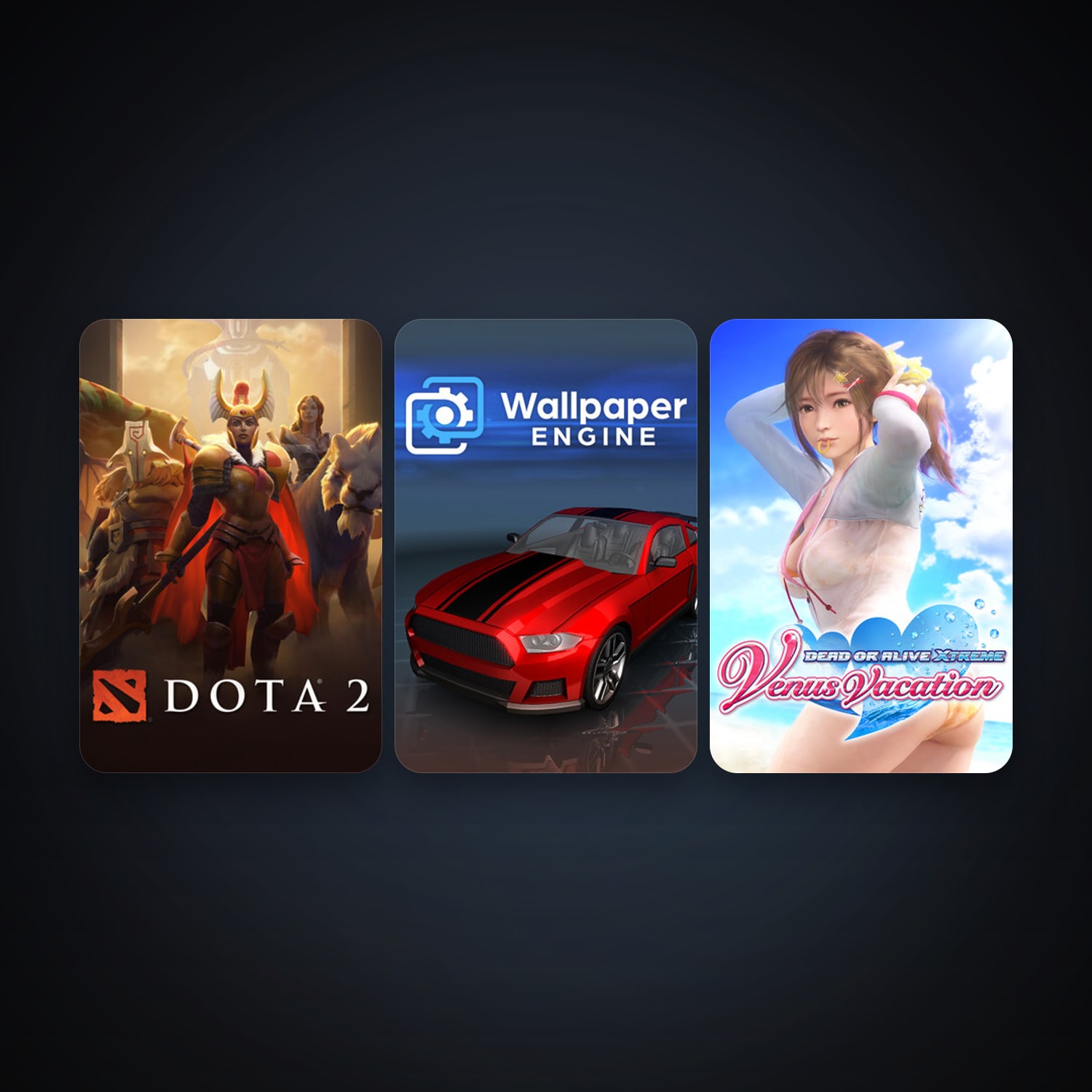 Steam account: Dota 2 + Wallpaper Engine, 5 games, clean — HabibiAccounts