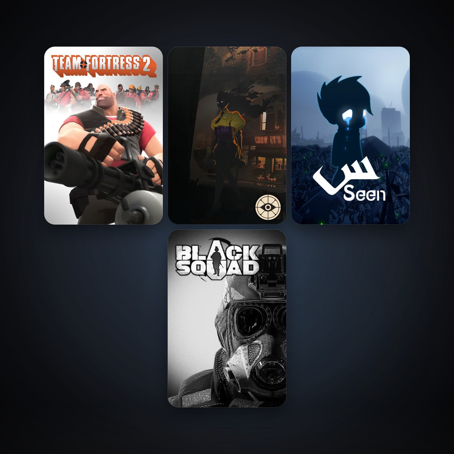 Steam account: Team Fortress 2 + Black Squad, 7 games, clean — level 6 — HabibiAccounts