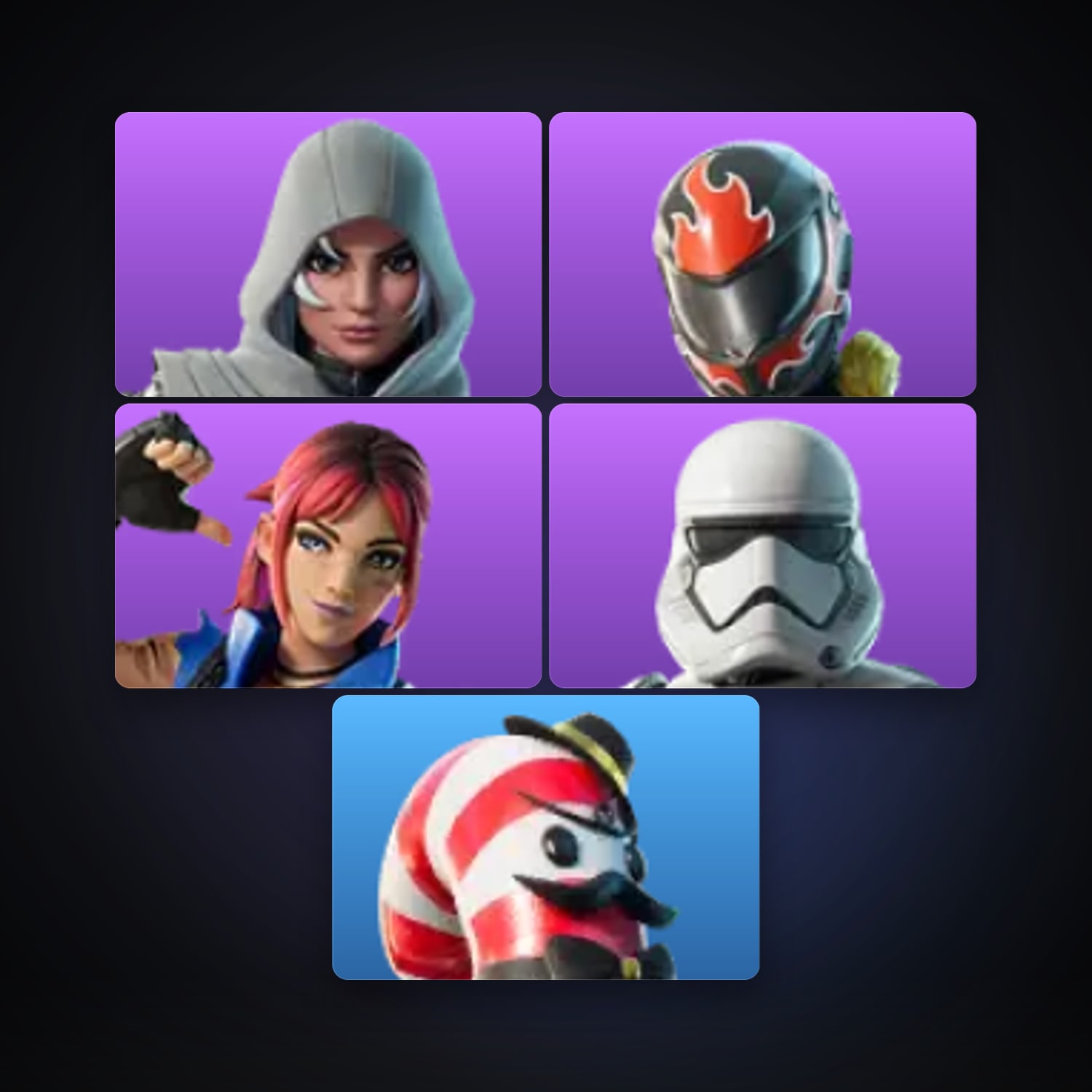 Fortnite account with Vanguard Zadie & Burnoff — 5 skins — lvl 418 — HabibiAccounts