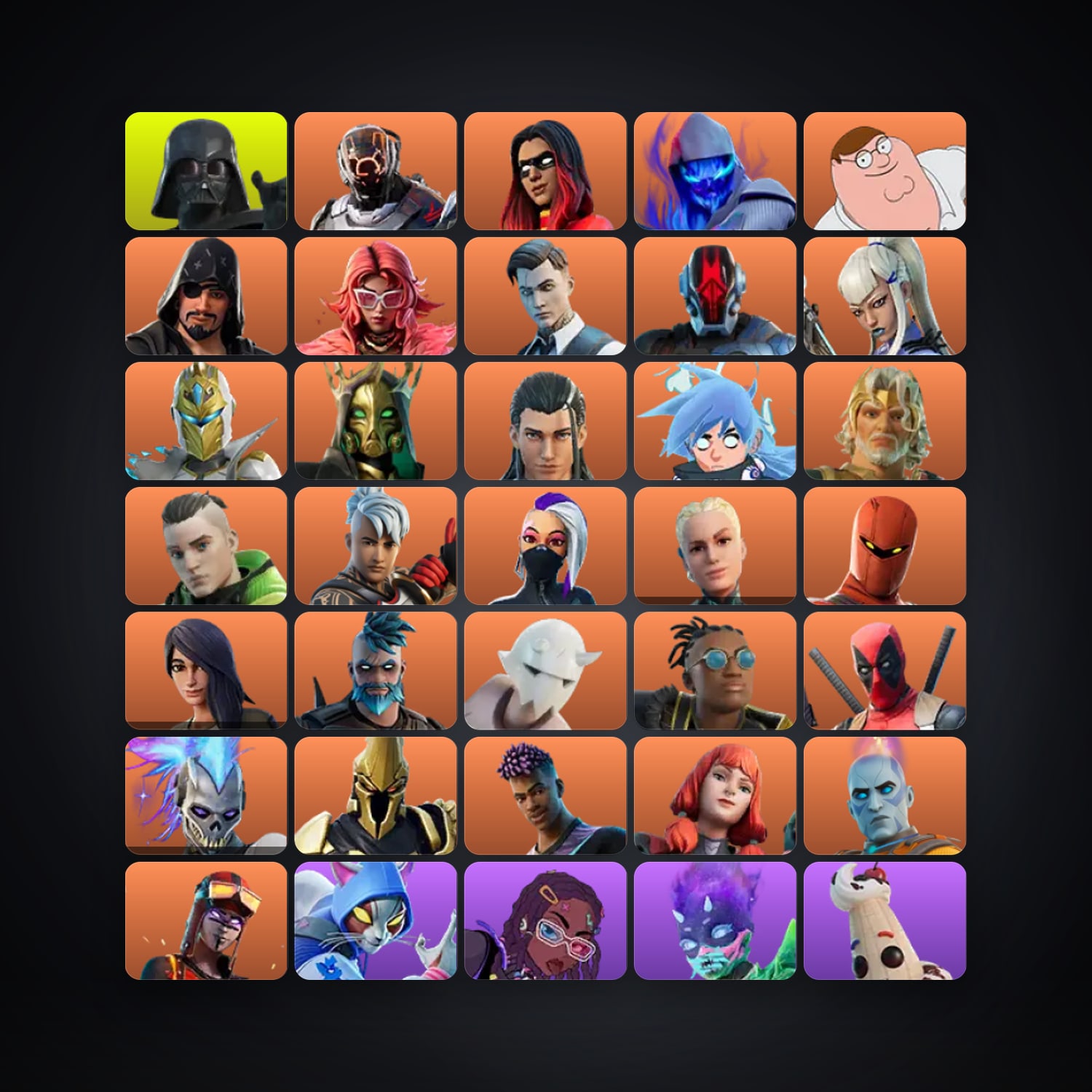 Fortnite account with Midas & Deadpool — 183 skins — 1.1K V-Bucks — lvl 3340 — HabibiAccounts