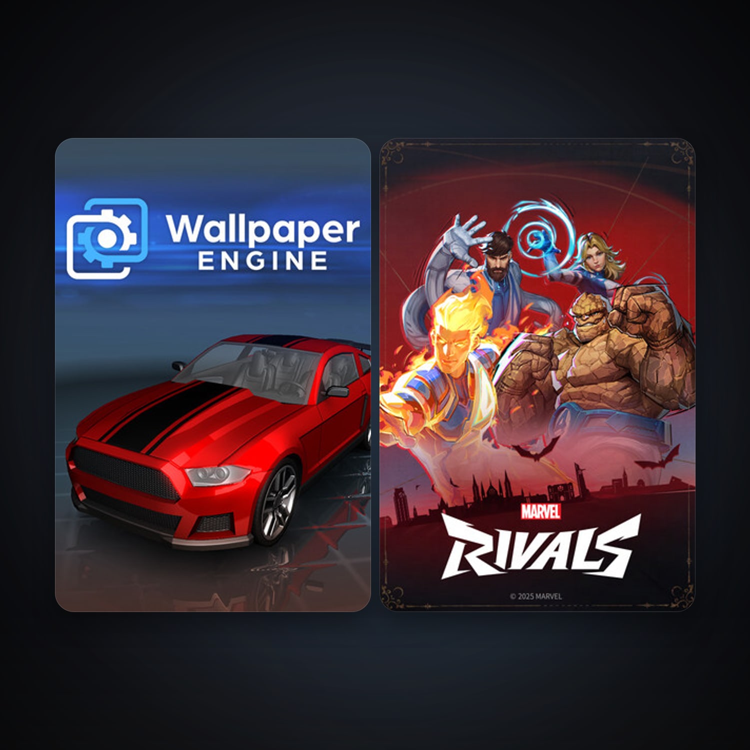 Steam account: Wallpaper Engine + Marvel Rivals, 4 games, clean — HabibiAccounts