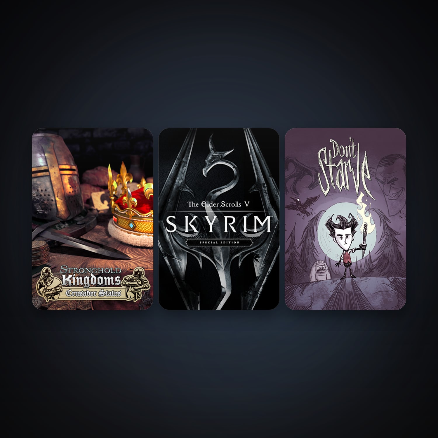 Steam account: Stronghold Kingdoms + Don't Starve, 3 games, clean — HabibiAccounts