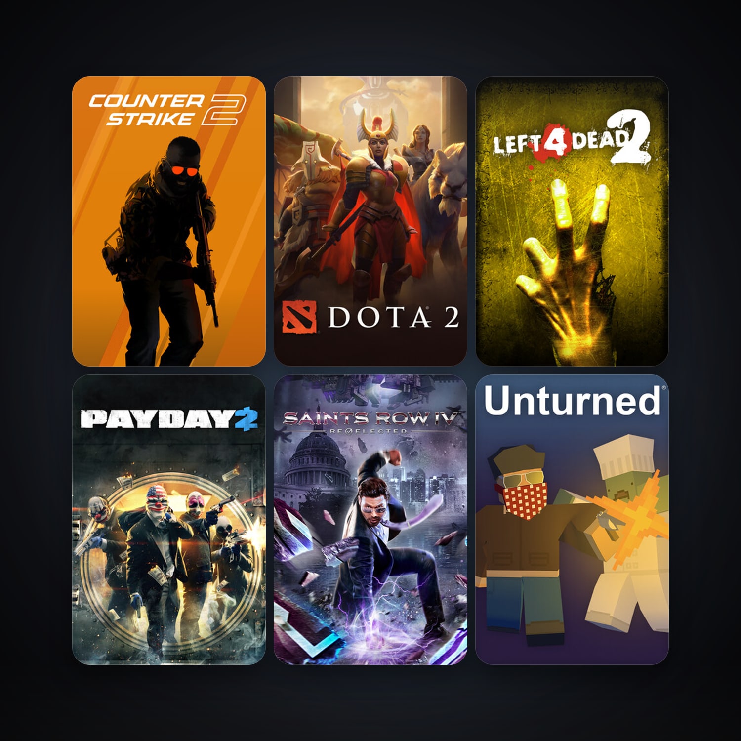 Steam account: Left 4 Dead 2 + Dota 2, 8 games, clean — HabibiAccounts