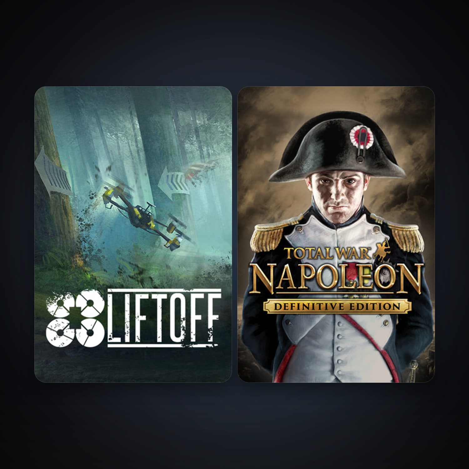 Steam account: Total War: NAPOLEON - Definitive Edition + Liftoff: FPV Drone Racing, 2 games, clean — HabibiAccounts