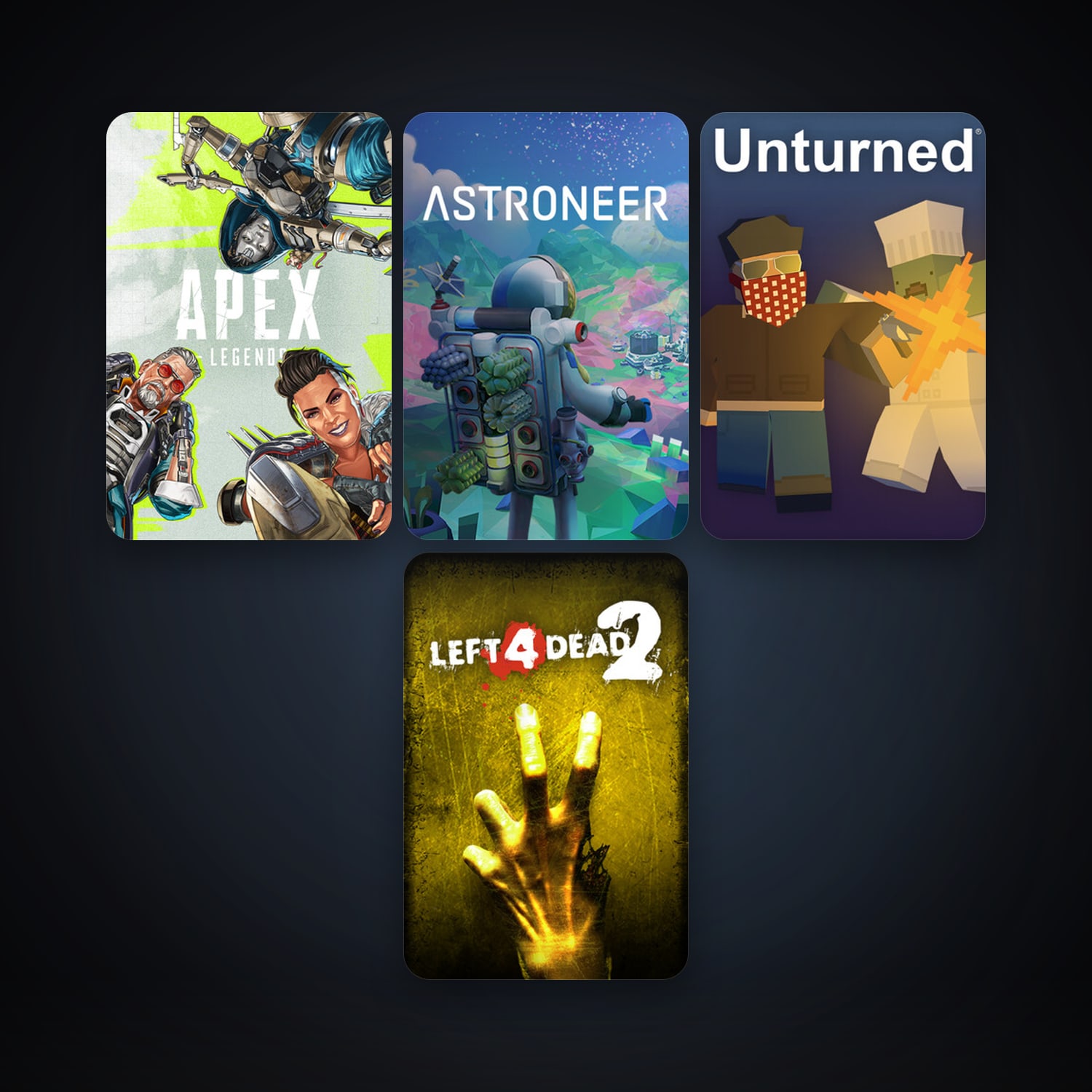 Steam account: Left 4 Dead 2 + Unturned, 7 games, clean — HabibiAccounts