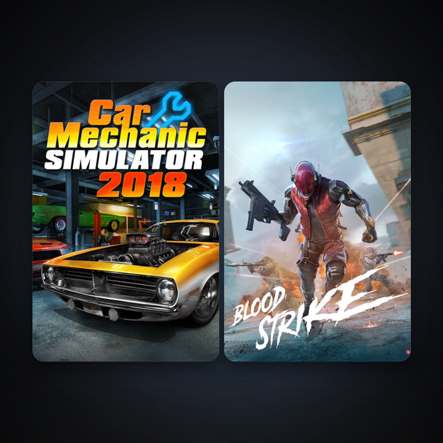 Steam account: Car Mechanic Simulator 2018 + Blood Strike, 3 games, clean — HabibiAccounts