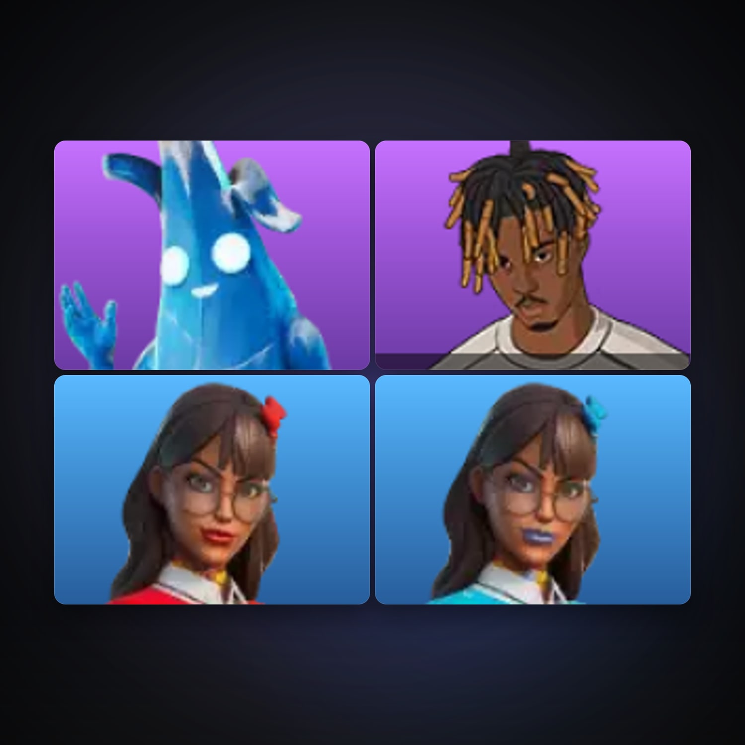 Fortnite account with Polar Peely & Slayer Juice WRLD — 4 skins — 400 V-Bucks — lvl 567 — HabibiAccounts