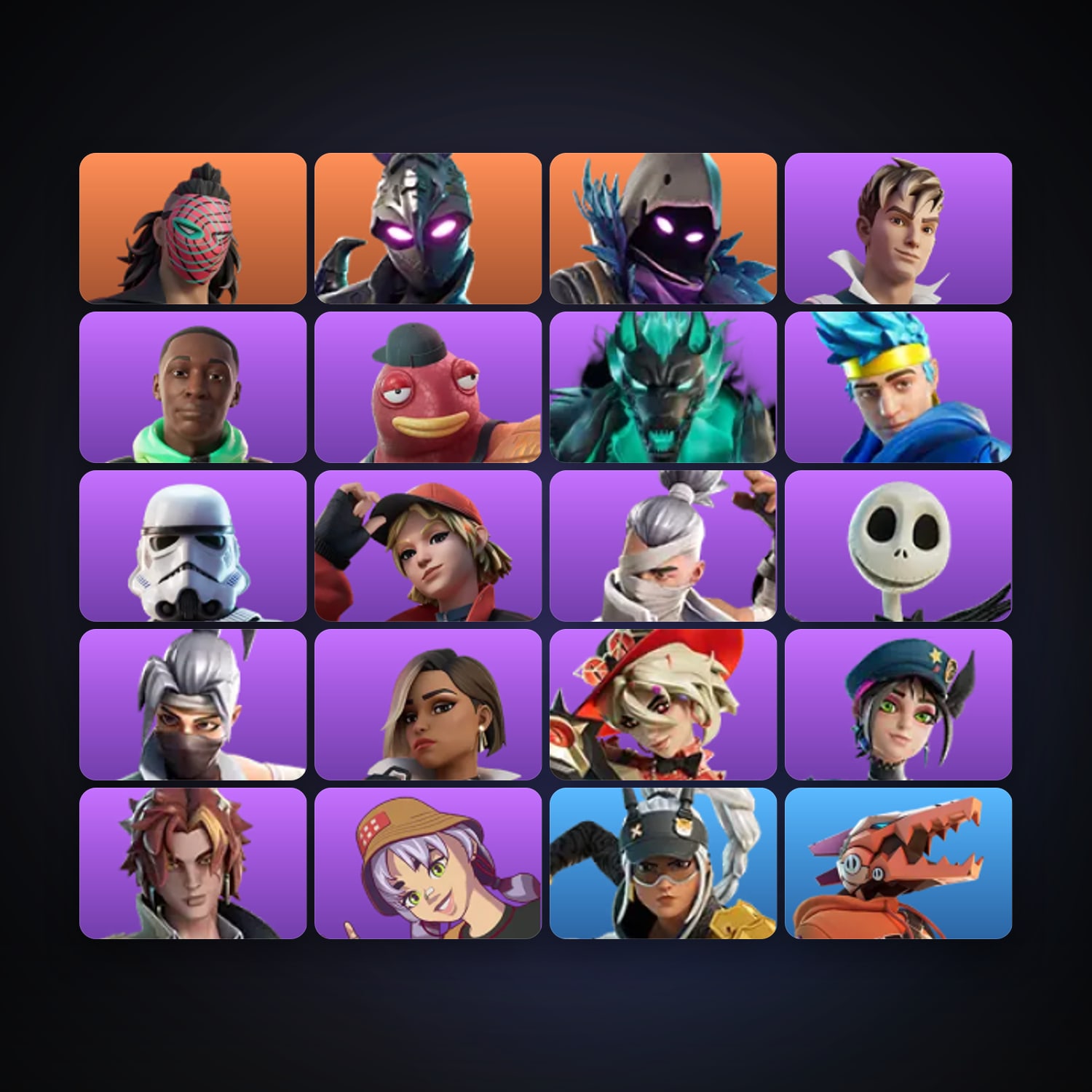 Fortnite account with Raven & Kado Thorne — 21 skins — 50 V-Bucks — lvl 185 — HabibiAccounts