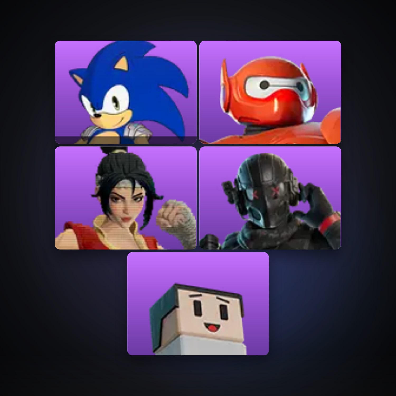 Fortnite account with Sonic the Hedgehog & Hero Baymax — 5 skins — 400 V-Bucks — lvl 61 — HabibiAccounts