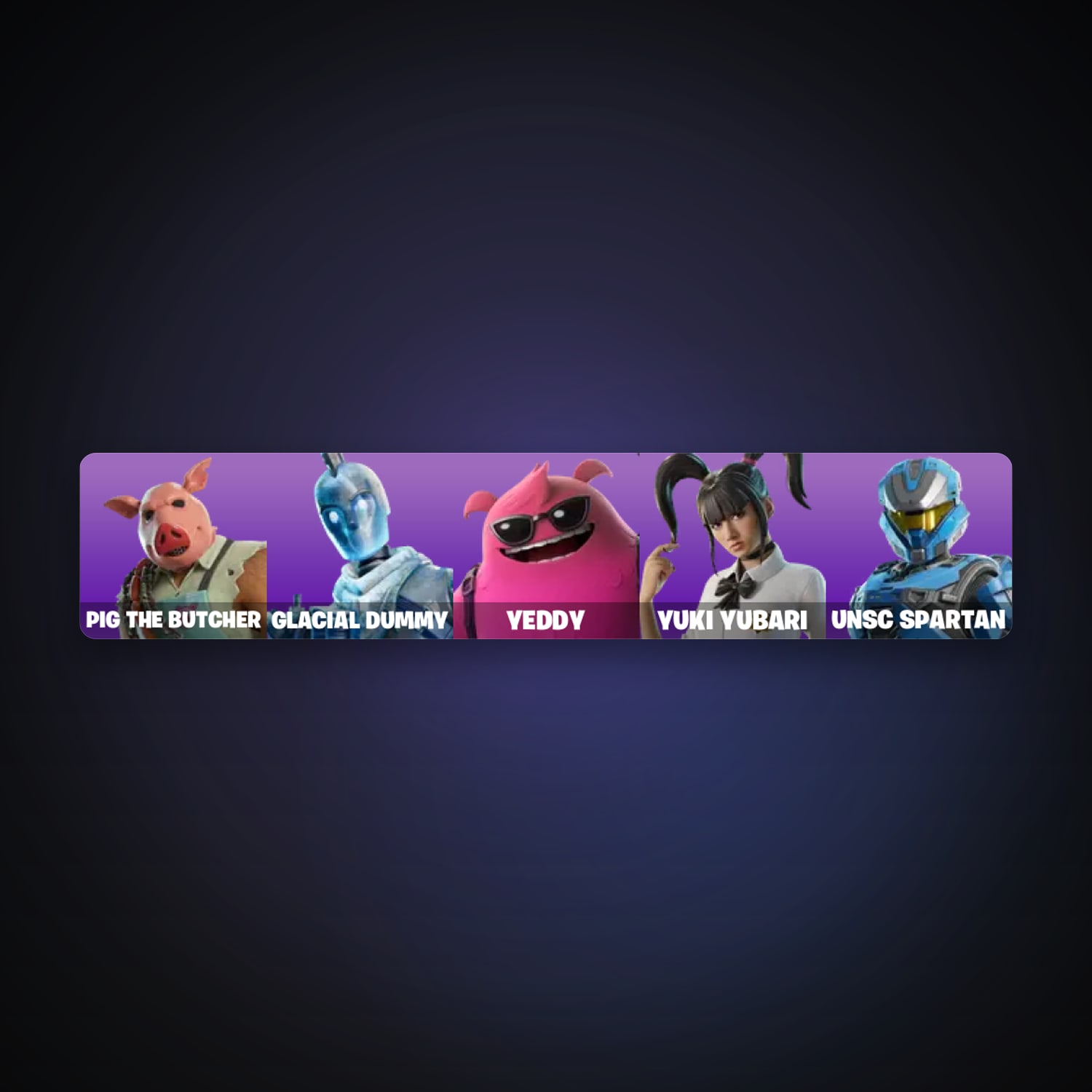 Fortnite account with Pig the Butcher & Glacial Dummy — 5 skins — 200 V-Bucks — lvl 310 — HabibiAccounts