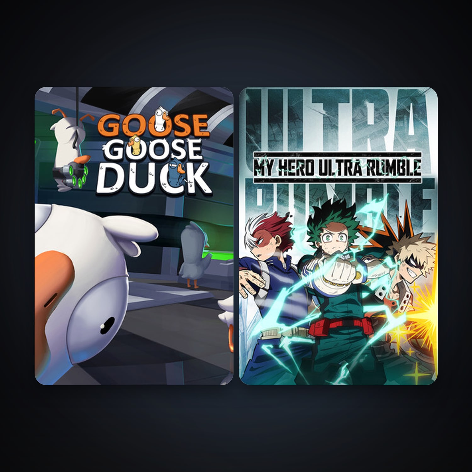 Steam account: Goose Goose Duck + MY HERO ULTRA RUMBLE, 3 games, clean — HabibiAccounts