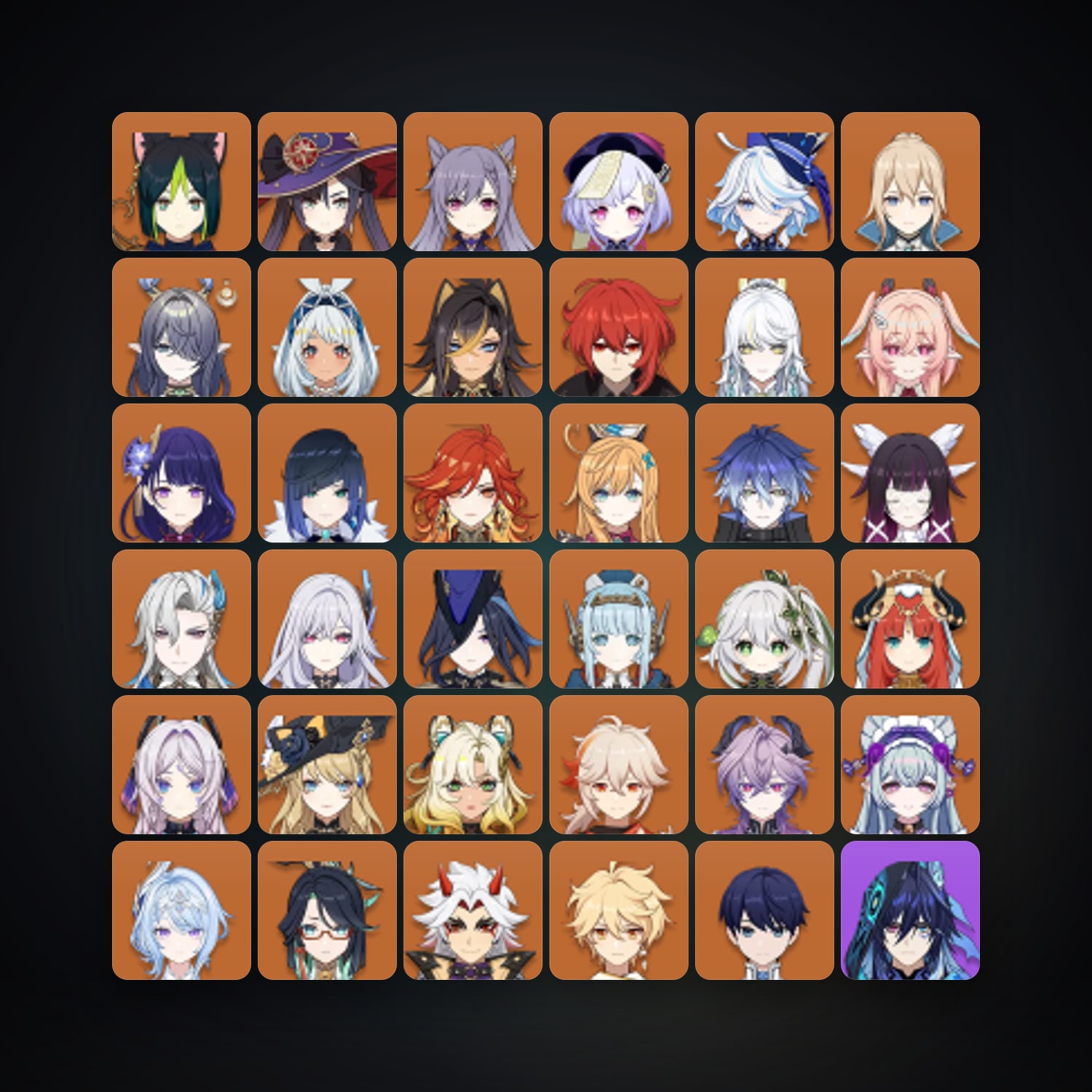 Genshin Impact | AR 60 | 85 Chars | 33× 5★ — Genshin / miHoYo Account — HabibiAccounts