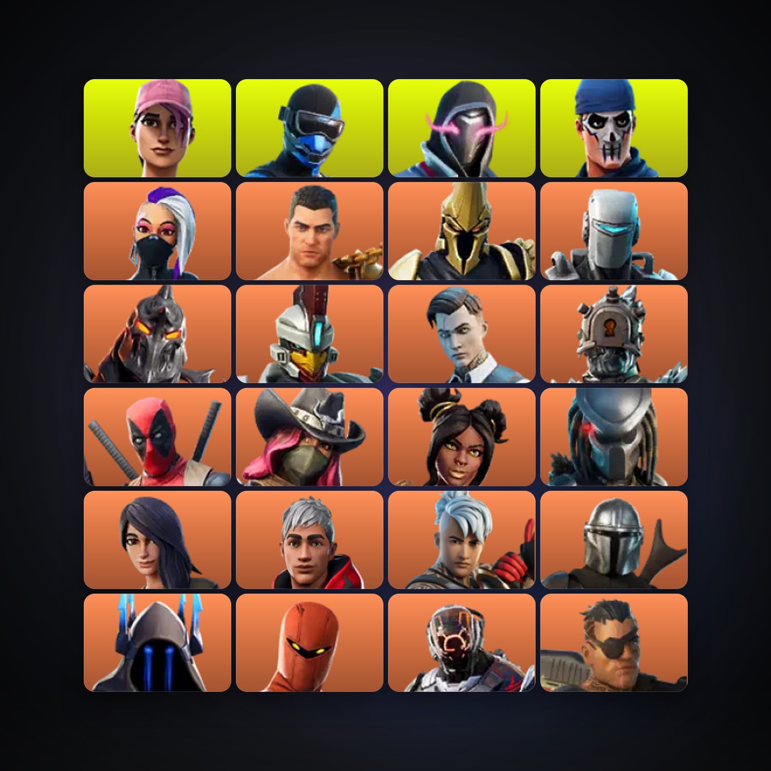 Fortnite account with Midas & Deadpool — 118 skins — 300 V-Bucks — lvl 2632 — HabibiAccounts