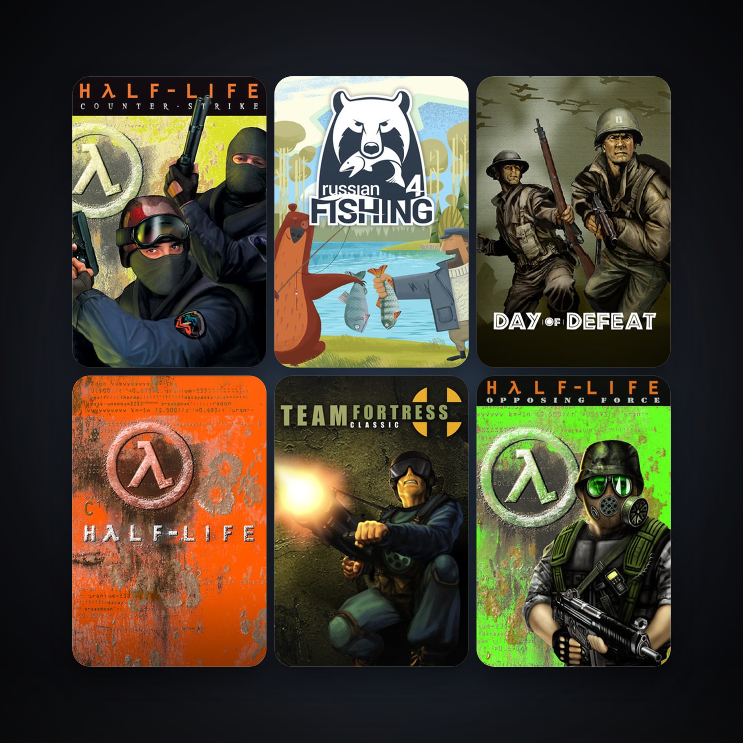 Steam account: Counter-Strike + Team Fortress Classic, 9 games, clean — HabibiAccounts