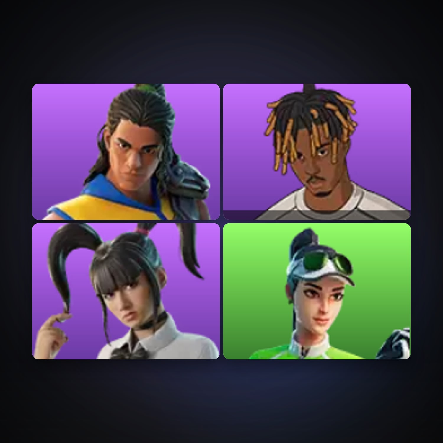 Fortnite account with Trailblazer Tai & Slayer Juice WRLD — 4 skins — 100 V-Bucks — lvl 200 — HabibiAccounts