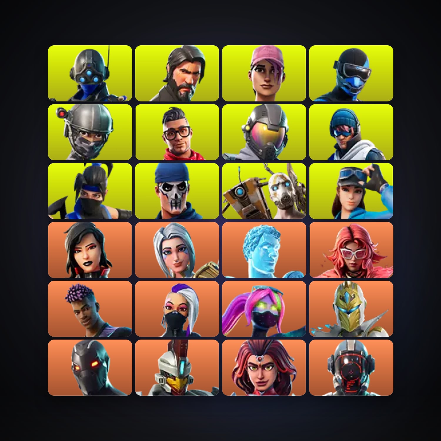 Fortnite account with Omega & The Visitor — 366 skins — 1.1K V-Bucks — lvl 4409 — HabibiAccounts