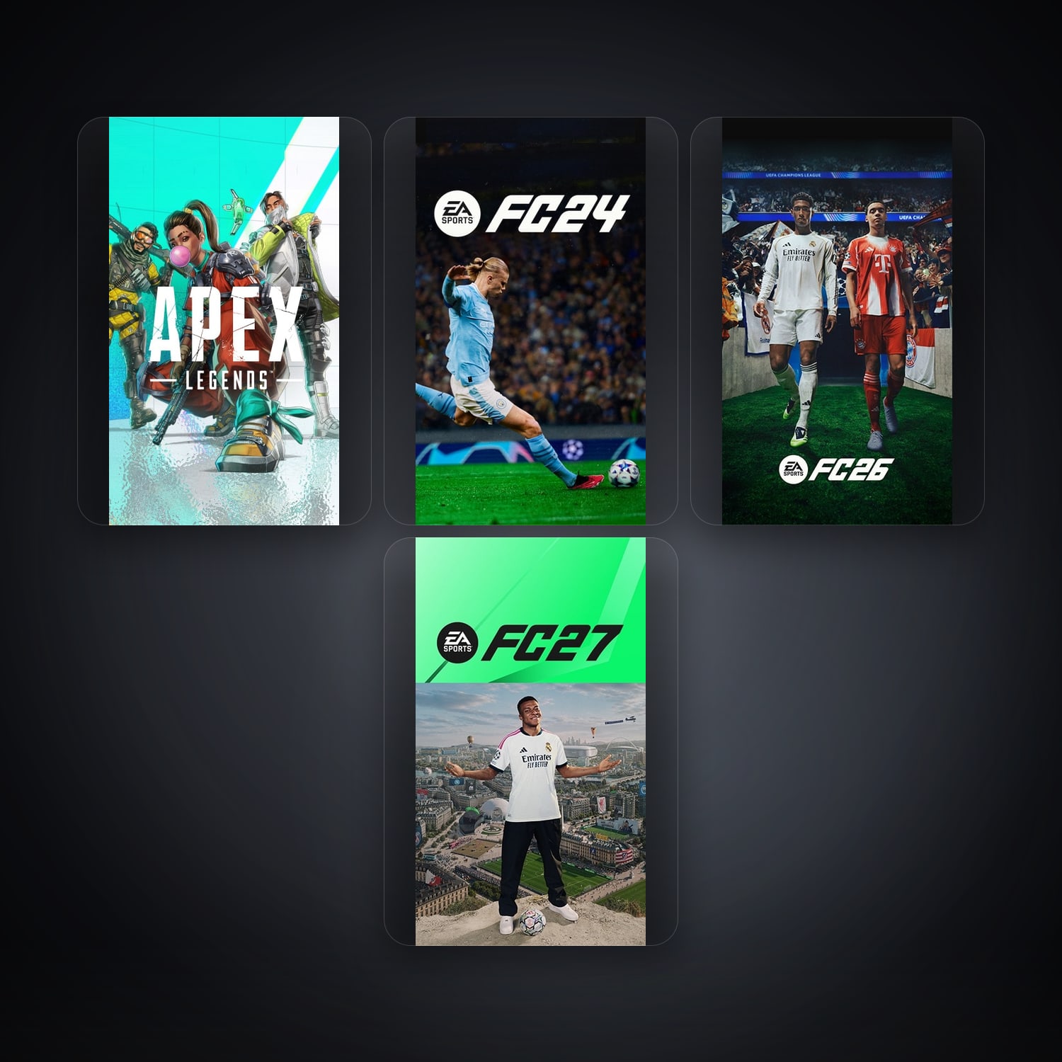 EA account — Apex Legends + EA Sports FC24 — NG — 5 games — HabibiAccounts
