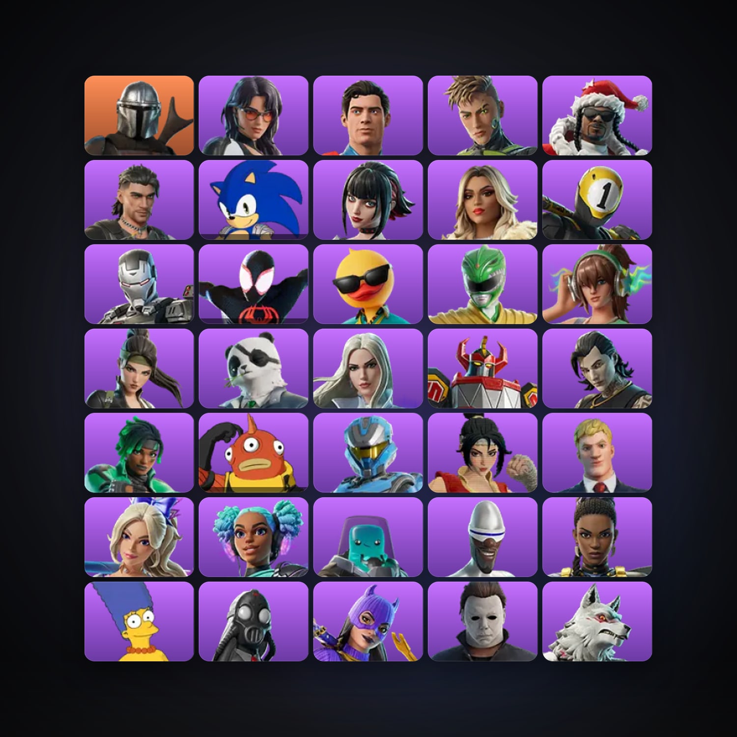 Fortnite account with Mandalorian & Onyx Winter — 93 skins — 200 V-Bucks — lvl 1559 — HabibiAccounts