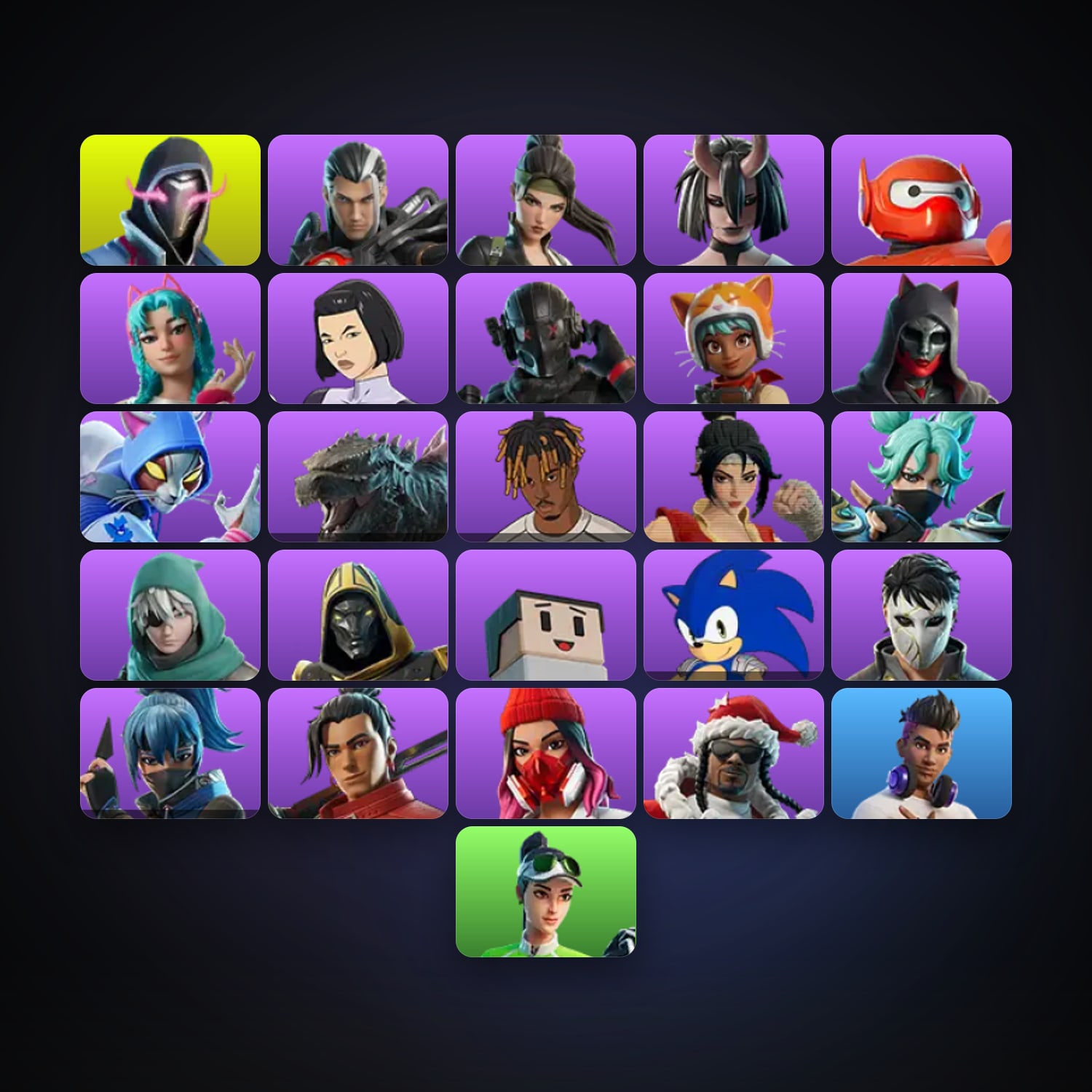 Fortnite account with Xander & Geno — 26 skins — 1.4K V-Bucks — lvl 1621 — HabibiAccounts