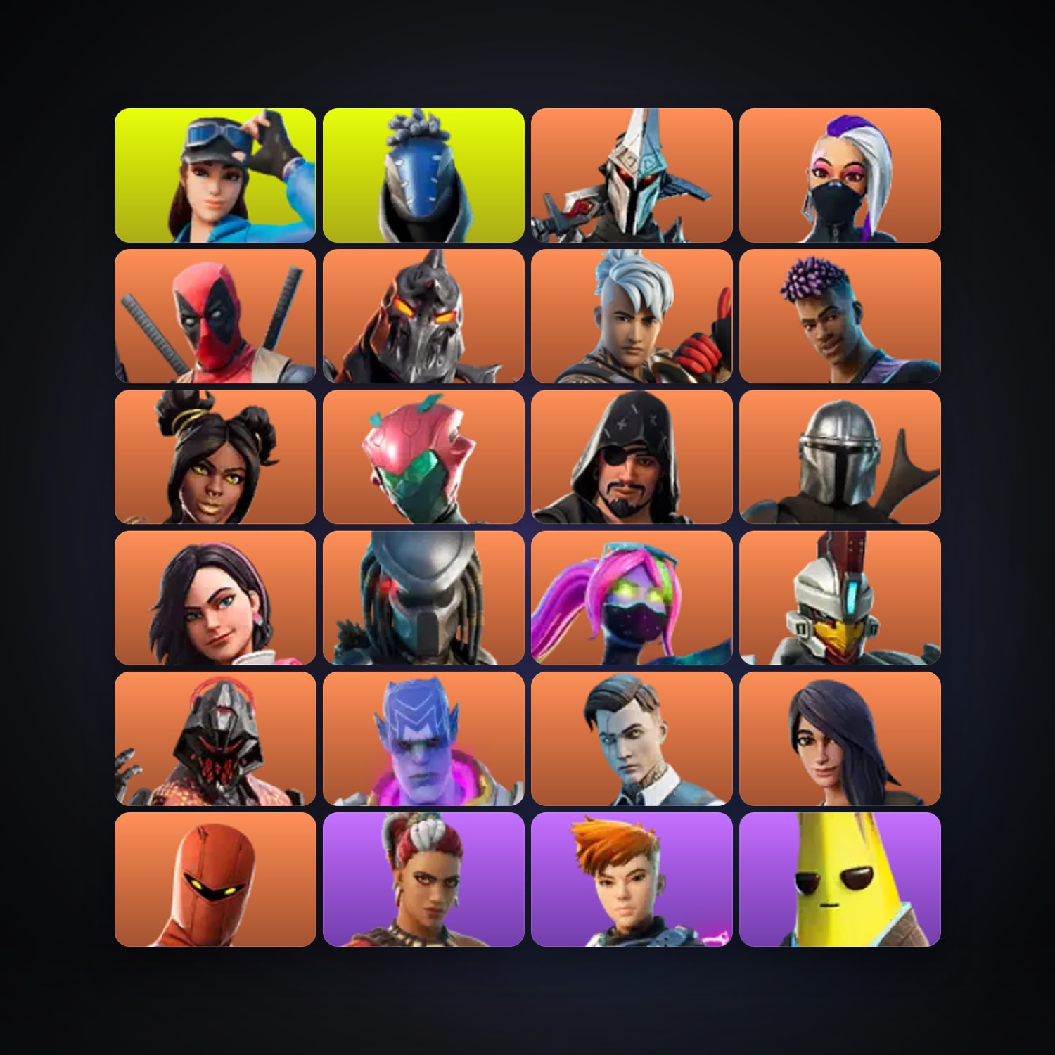 Fortnite account with Midas & Peely — 77 skins — 850 V-Bucks — lvl 948 — HabibiAccounts