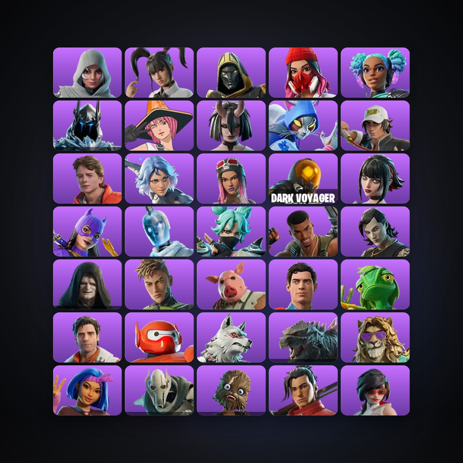 Fortnite account with Vanguard Zadie & Yuki Yubari — 50 skins — 200 V-Bucks — lvl 1142 — HabibiAccounts