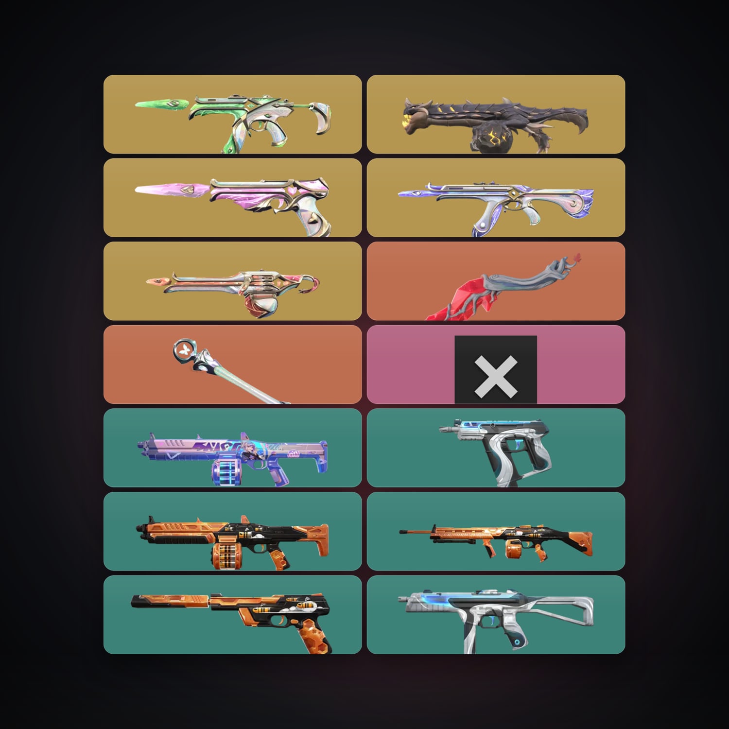 Valorant account: EU locker — 2 knives, 14 skins, lvl 34 — HabibiAccounts