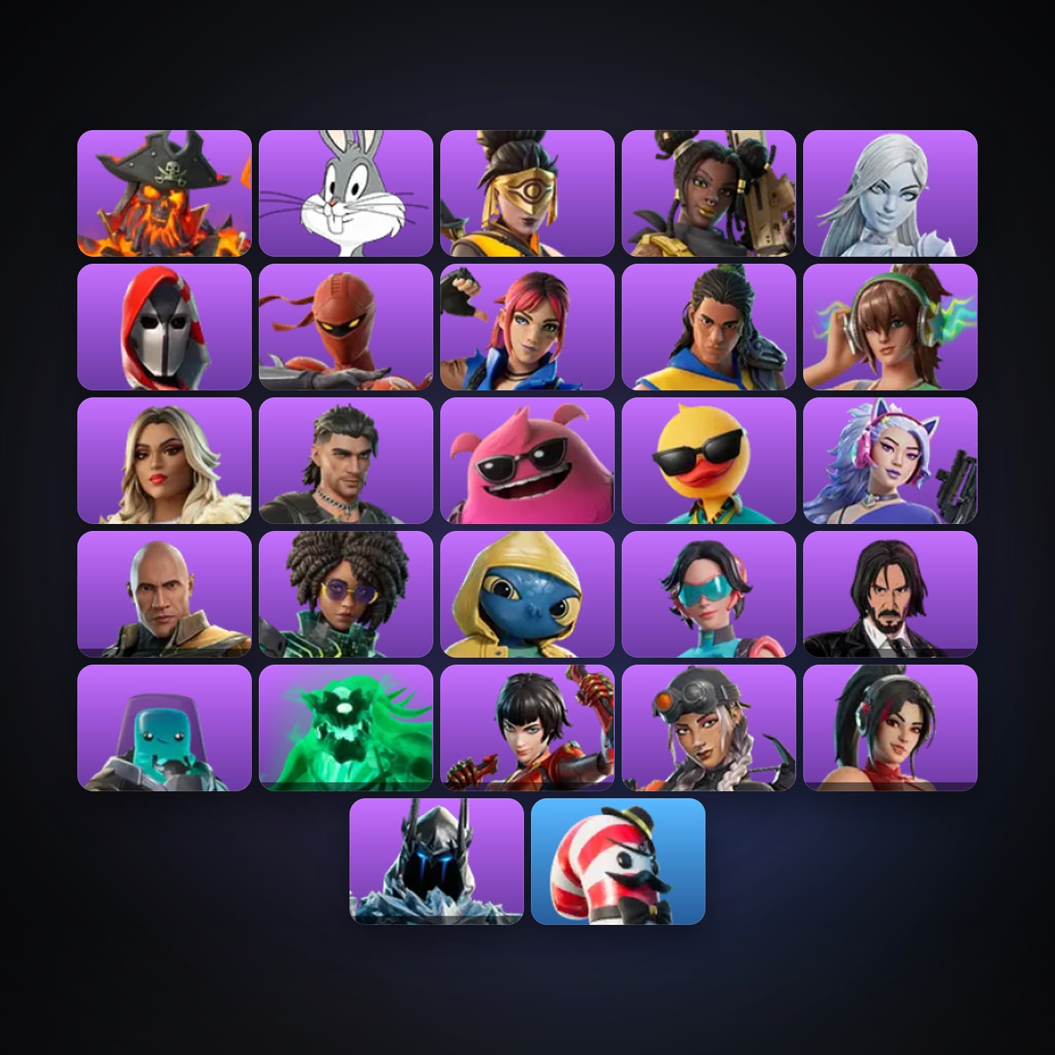 Fortnite account with Pyreheart & Bugs Bunny — 27 skins — 200 V-Bucks — lvl 446 — HabibiAccounts