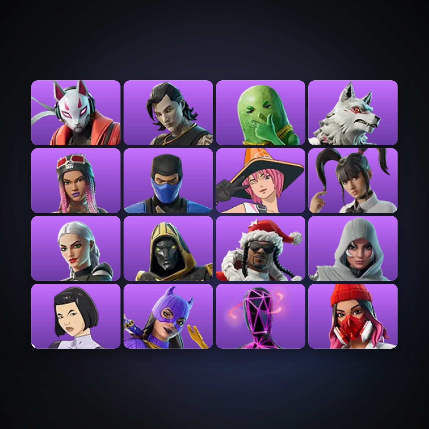 Fortnite account with Serge & Outlaw Midas — 16 skins — 200 V-Bucks — lvl 833 — HabibiAccounts