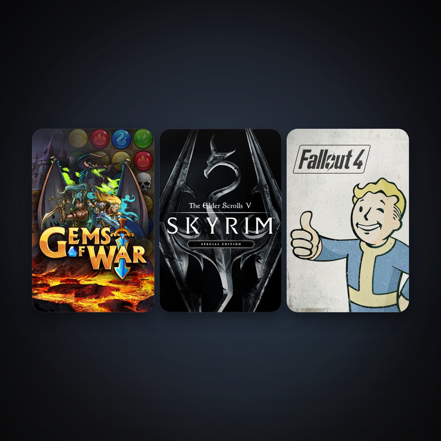 Steam account: Gems of War - Puzzle RPG + Fallout 4, 5 games, clean — level 6 — HabibiAccounts