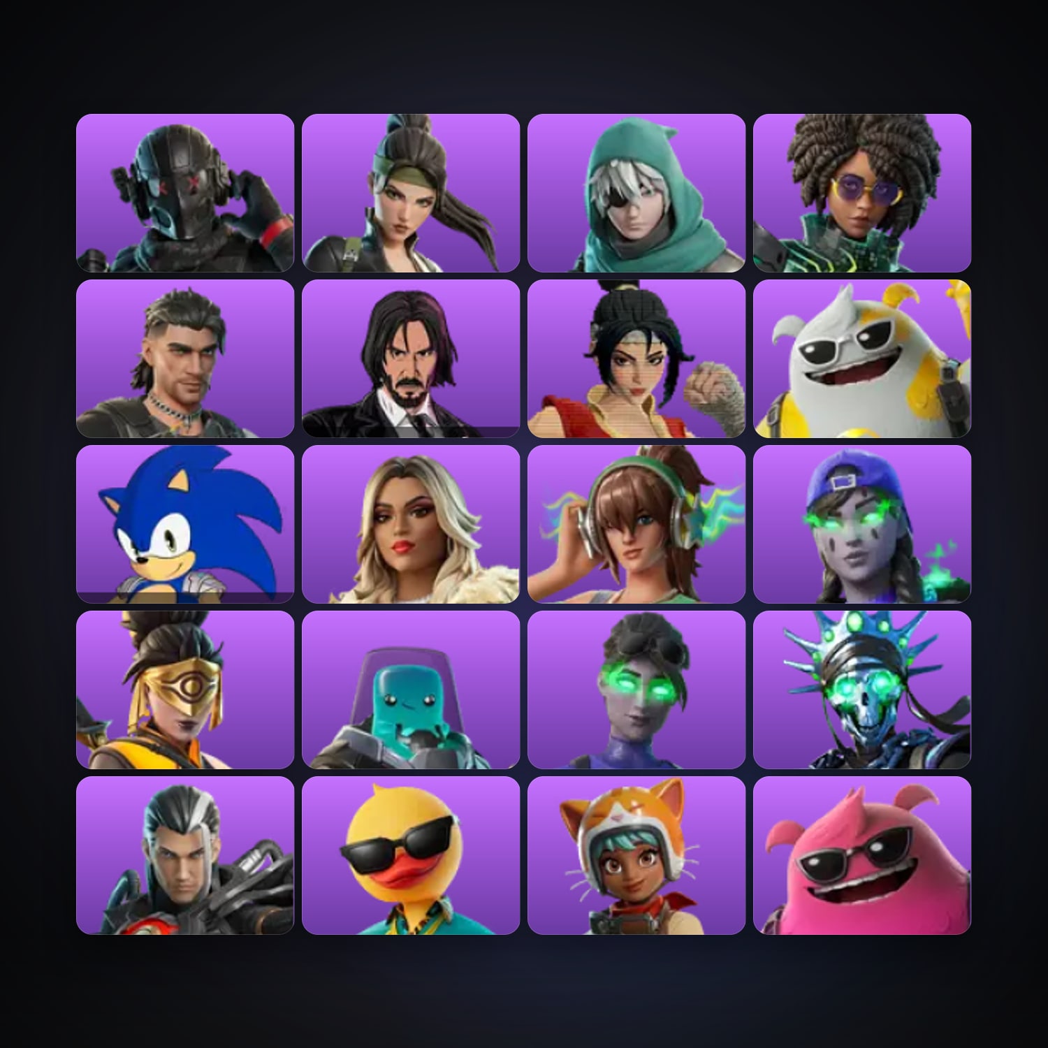 Fortnite account with Phantom & Grace Crowne — 22 skins — lvl 734 — HabibiAccounts