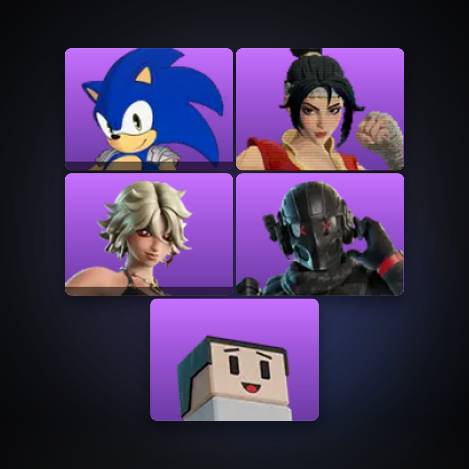 Fortnite account with Sonic the Hedgehog & Mali — 5 skins — 400 V-Bucks — lvl 78 — HabibiAccounts