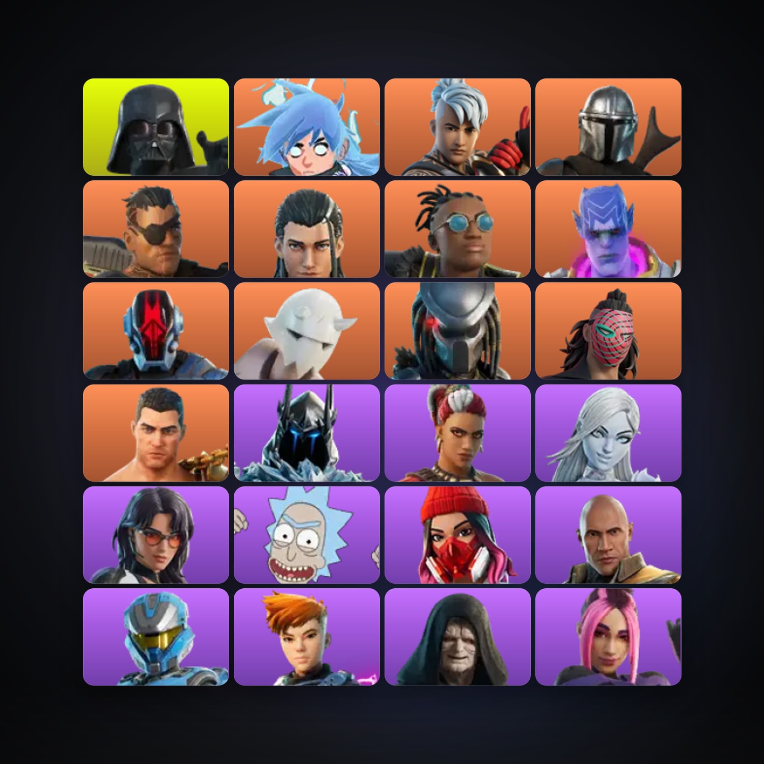 Fortnite account with Nezumi & Ronin — 93 skins — 1.1K V-Bucks — lvl 1258 — HabibiAccounts