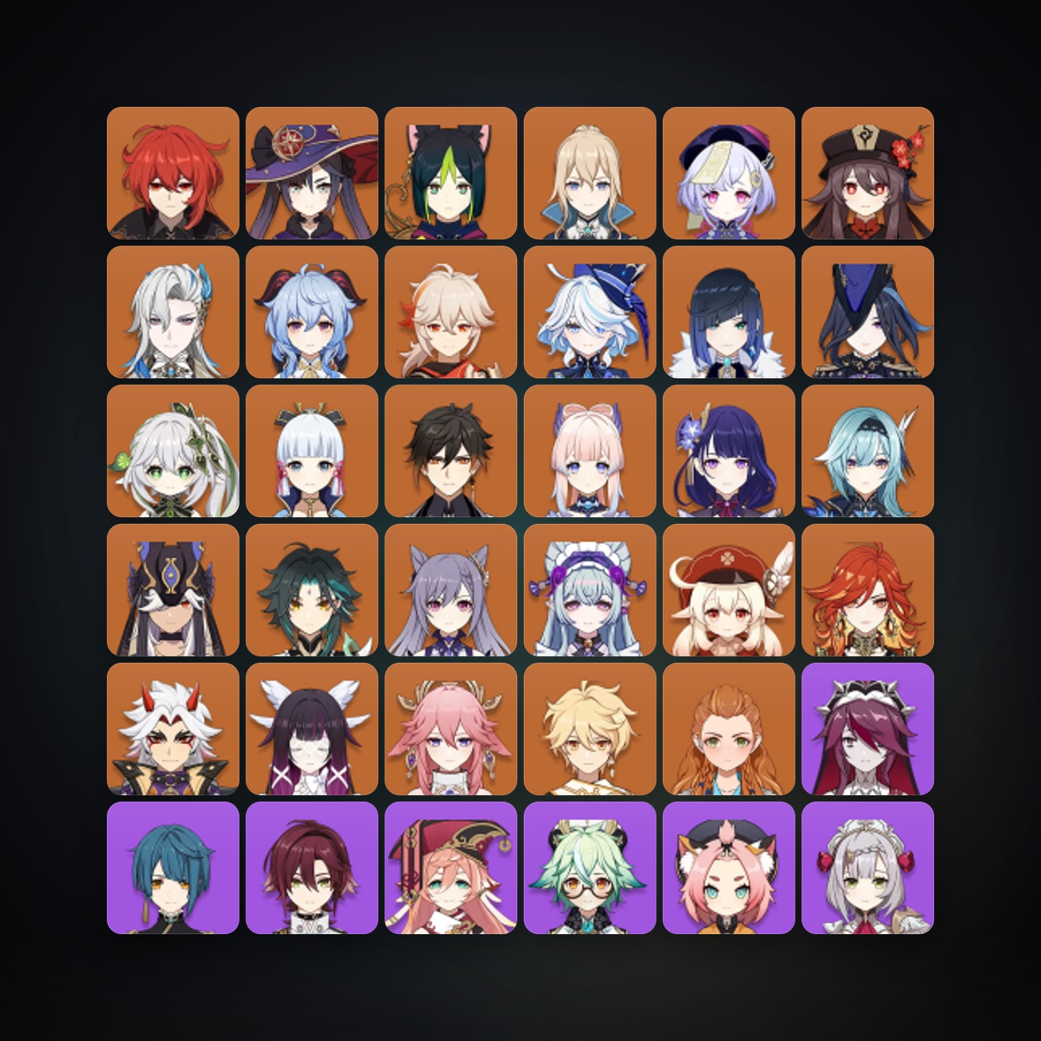 Genshin Impact | AR 57 | 70 Chars | 27× 5★ — Genshin / miHoYo Account — HabibiAccounts