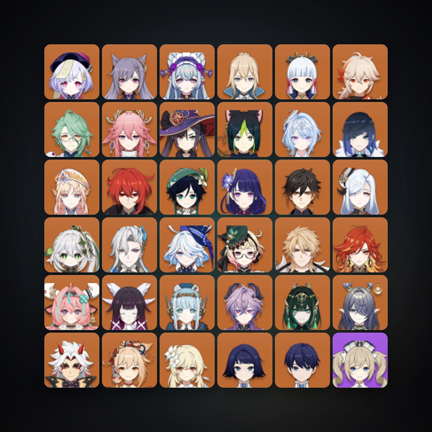 Genshin Impact | AR 60 | 84 Chars | 32× 5★ — Genshin / miHoYo Account — HabibiAccounts