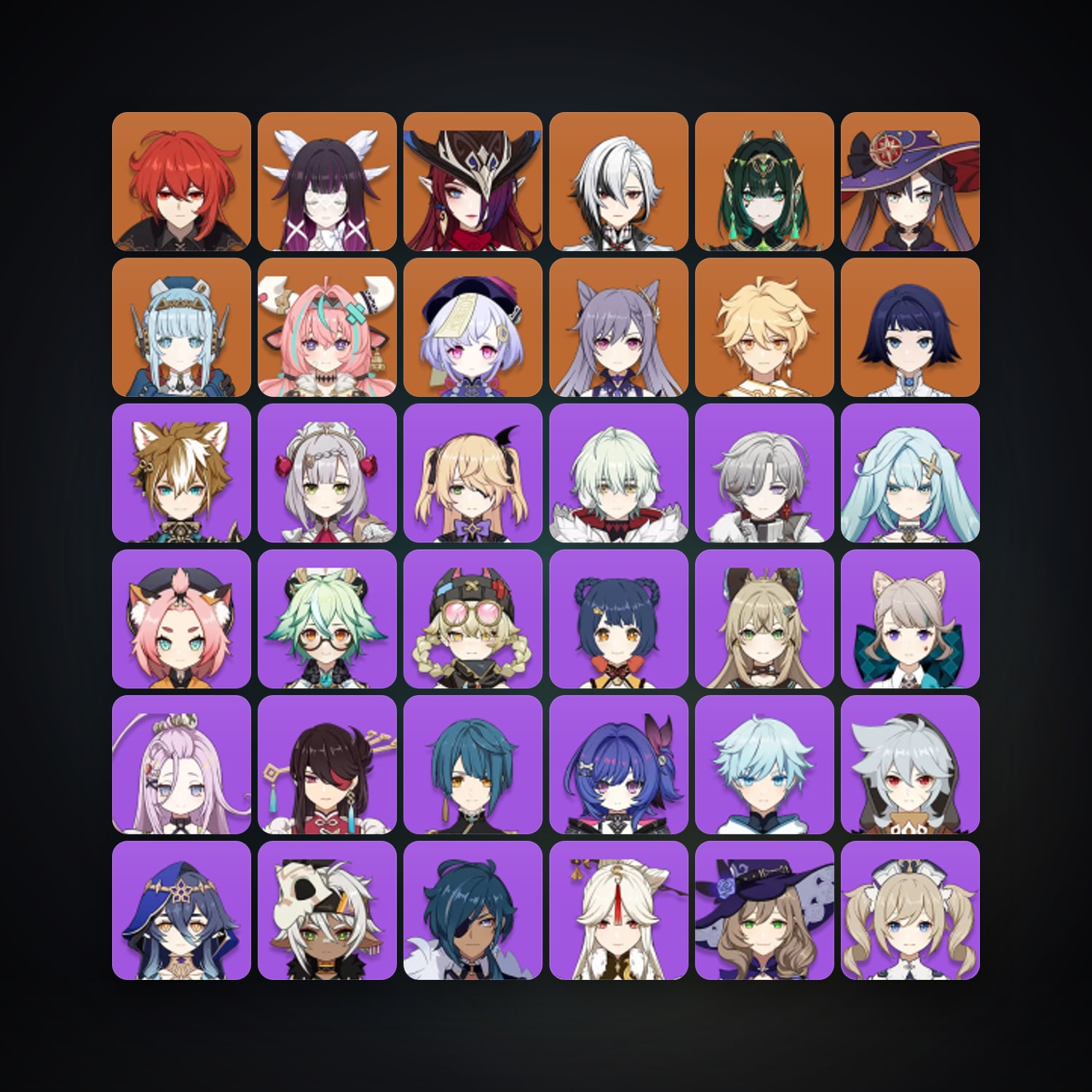 Genshin Impact | AR 57 | 48 Chars | 10× 5★ — Genshin / miHoYo Account — HabibiAccounts