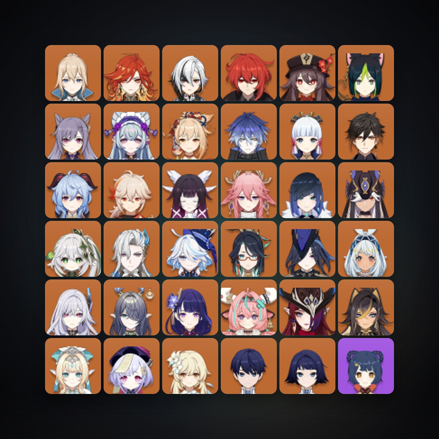 Genshin Impact | AR 60 | 82 Chars | 32× 5★ — Genshin / miHoYo Account — HabibiAccounts
